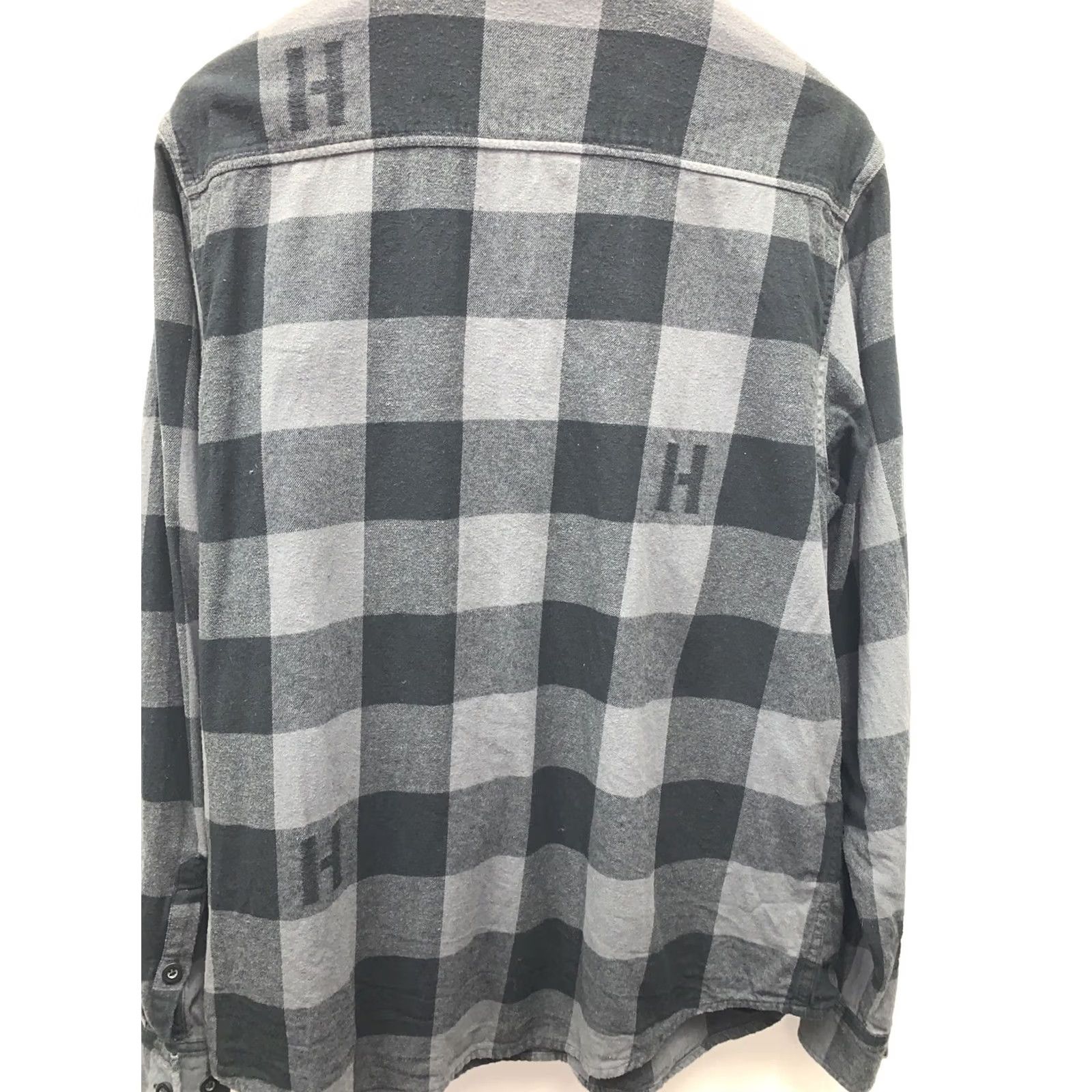 Joe Browns Hoonigan Ken Block H Icon Flannel Button-Up Shirt Gray Black L Shirt Mens Plaid Long Sleeve Button-Down Pocket Limited Edition Size US L / EU 52-54 / 3 - 5 Thumbnail