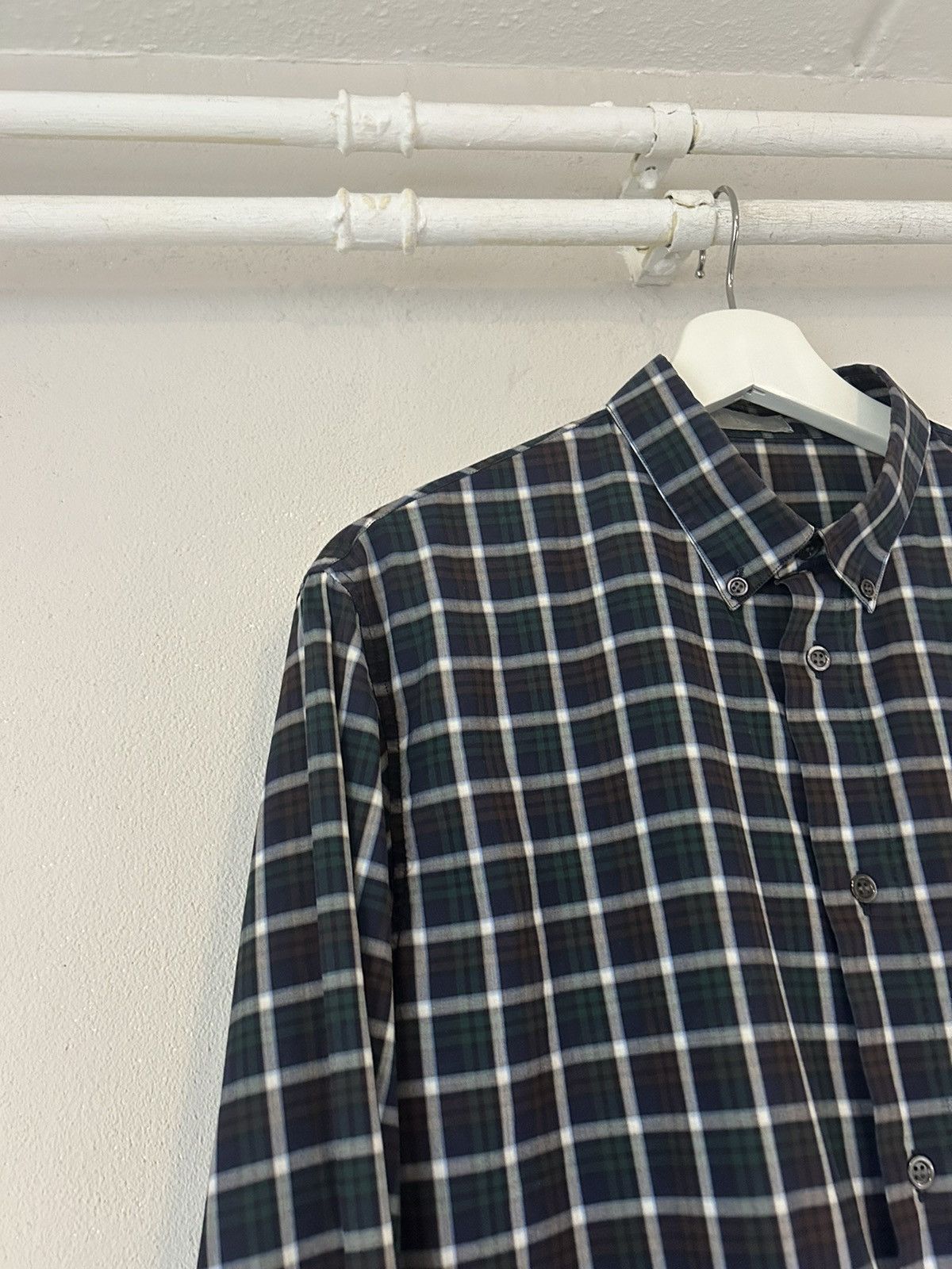Dior Plaid Button-Up Shirt Size US M / EU 48-50 / 2 - 5 Thumbnail