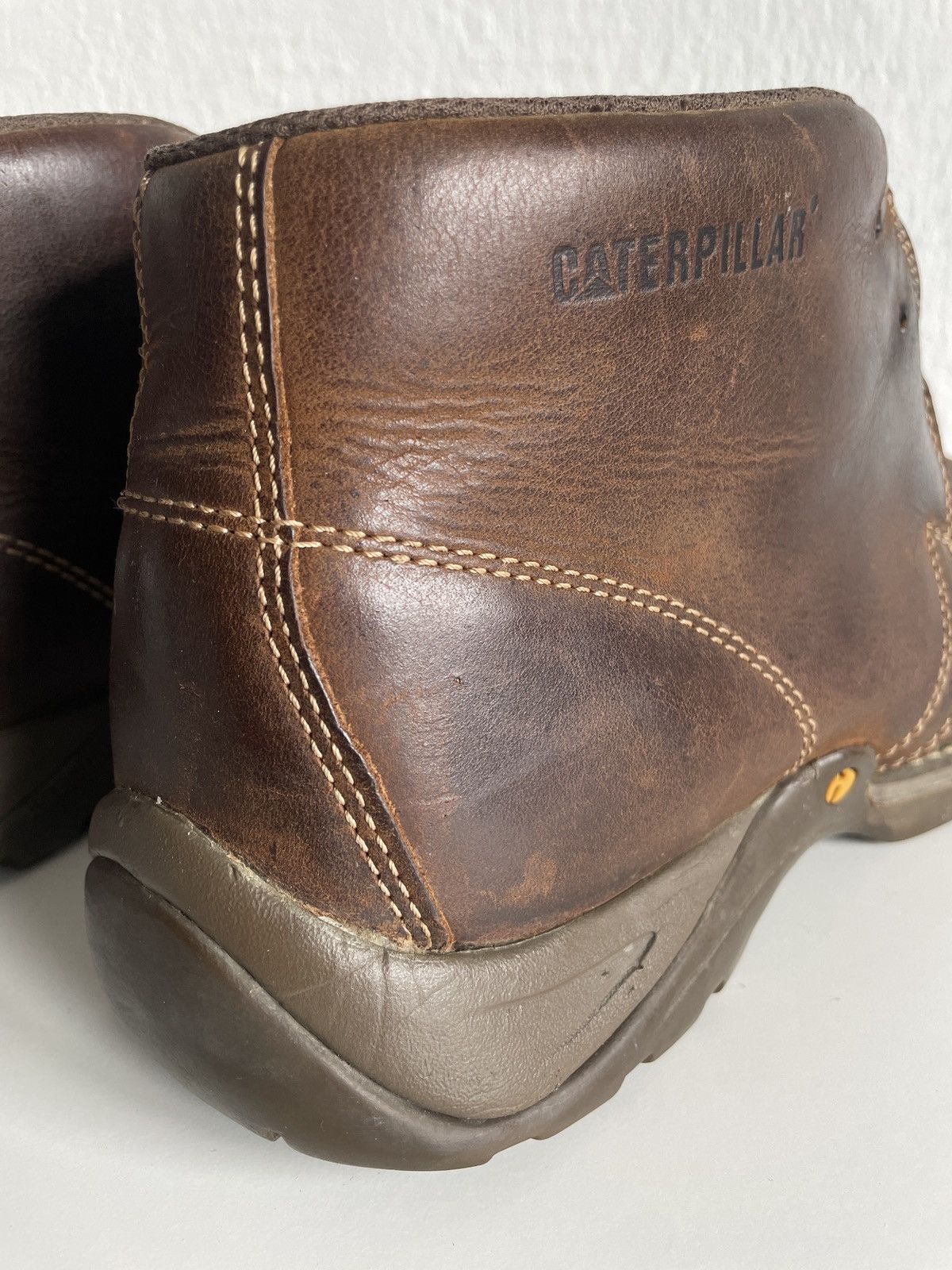 Caterpillar Caterpillar Distressed Leather Work Boots Patina size 46 Size US 12.5 / EU 45-46 - 15 Thumbnail