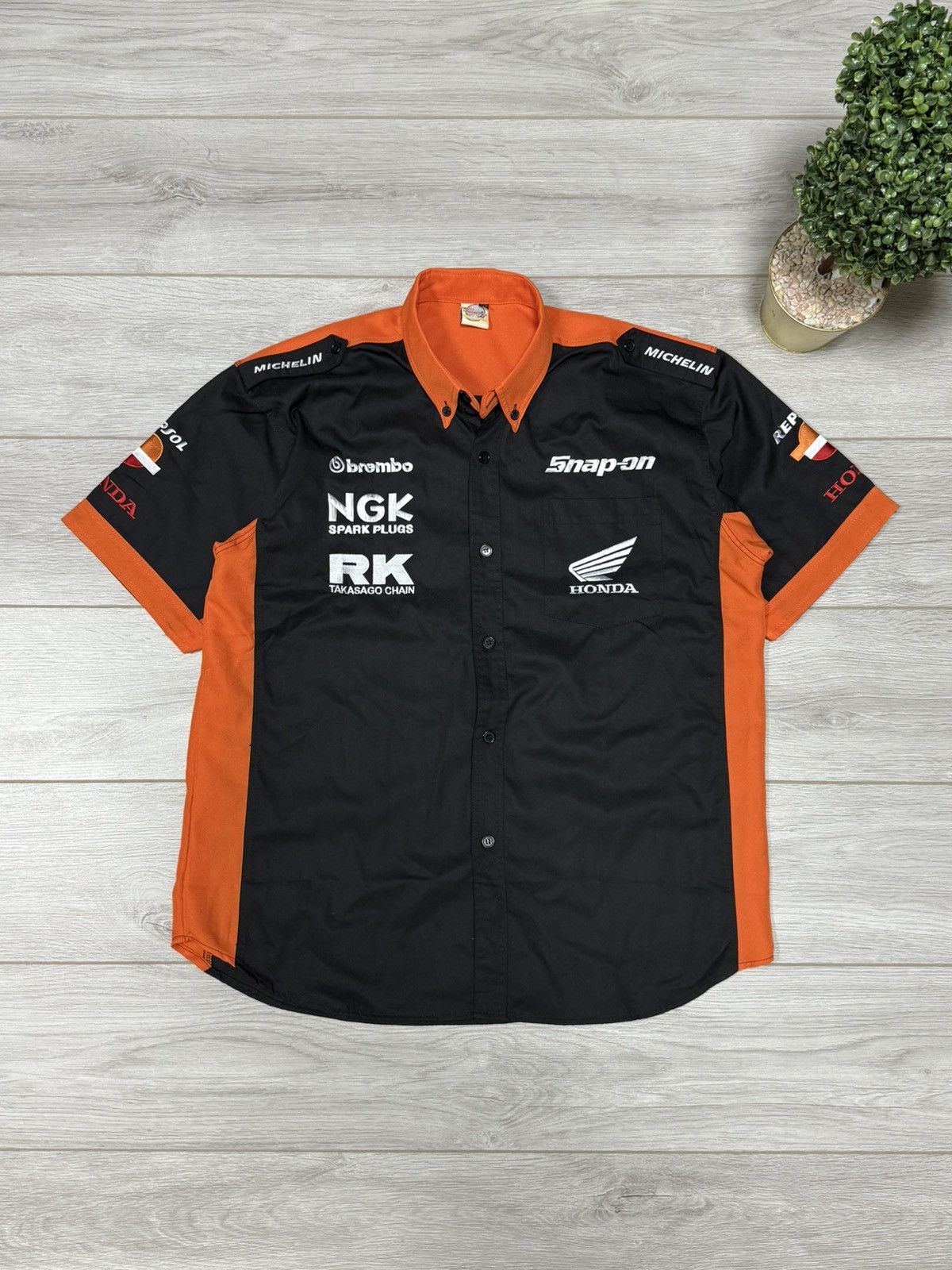 Honda Honda repsol vintage shirt buttons up Size US XXL / EU 58 / 5 - 2 Thumbnail