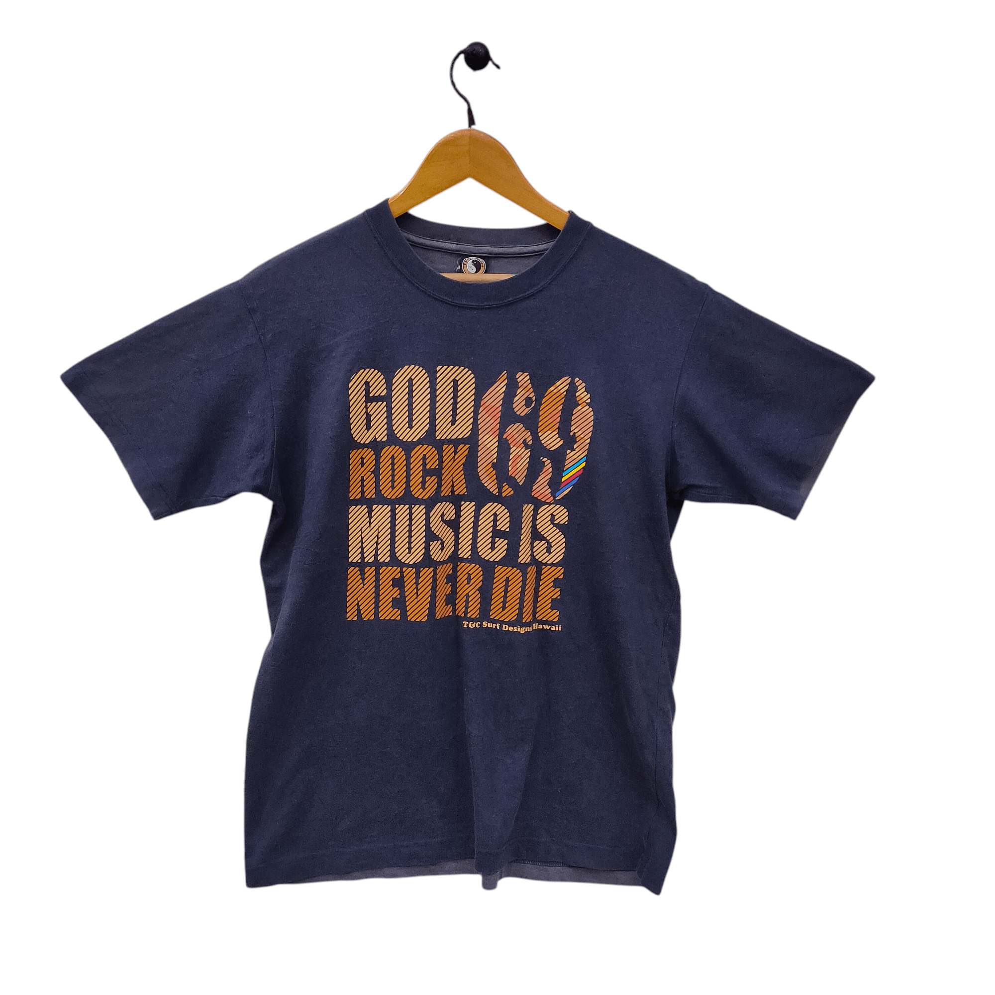Vintage Vintage T&C God Rock Music Is Never Die Surf x Rock Fusion Size US M / EU 48-50 / 2 - 1 Thumbnail