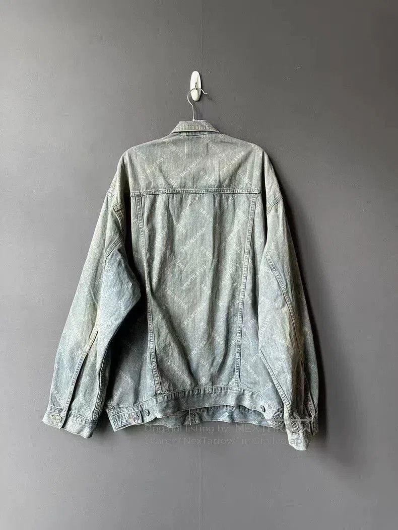 Balenciaga Balenciaga All-Over Print Denim Jacket. Size US XXL / EU 58 / 5 - 2 Thumbnail