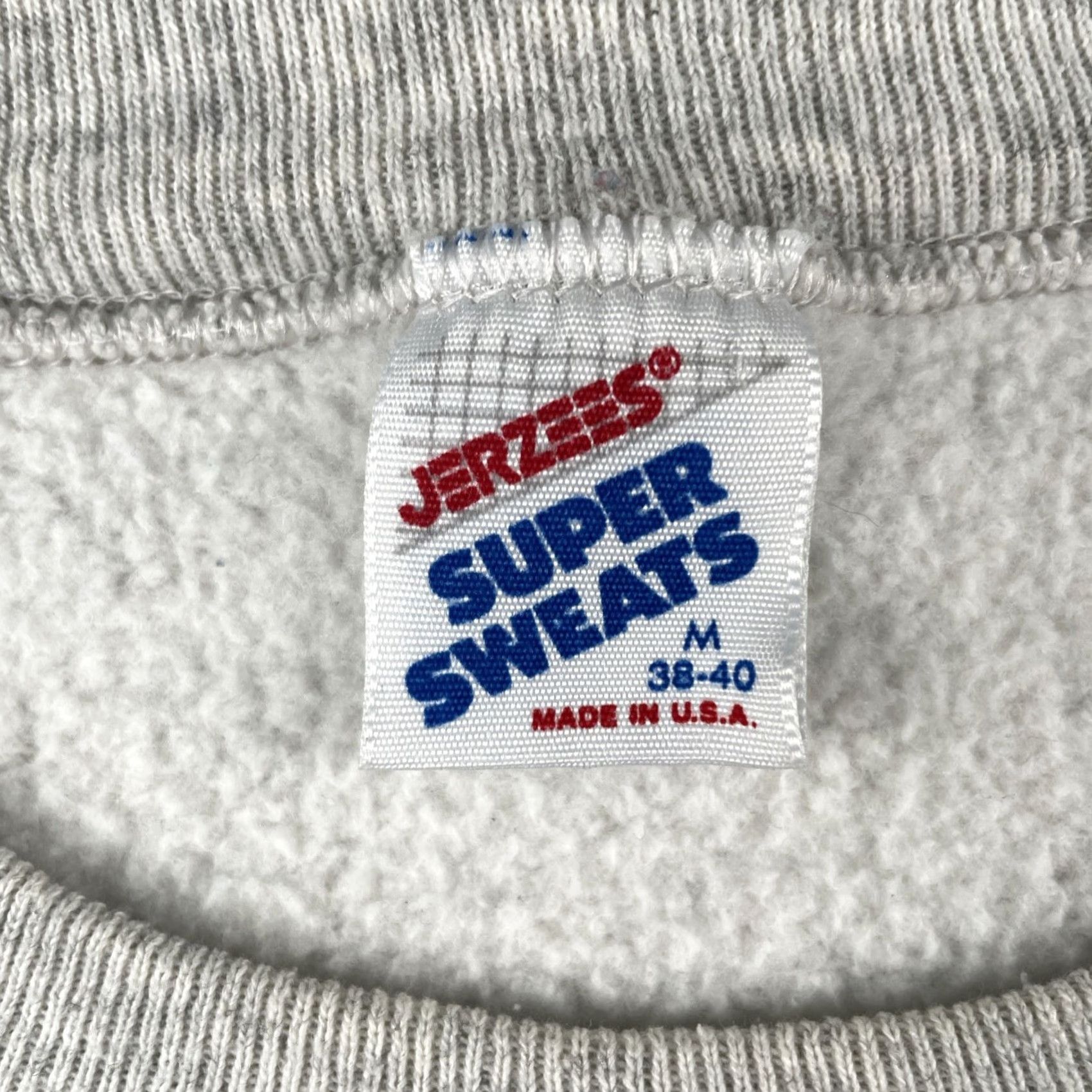 Jerzees VINTAGE Jerzees Sweatshirt White Medium M Adult Mens 90s University Washington State University USA Size US M / EU 48-50 / 2 - 6 Thumbnail