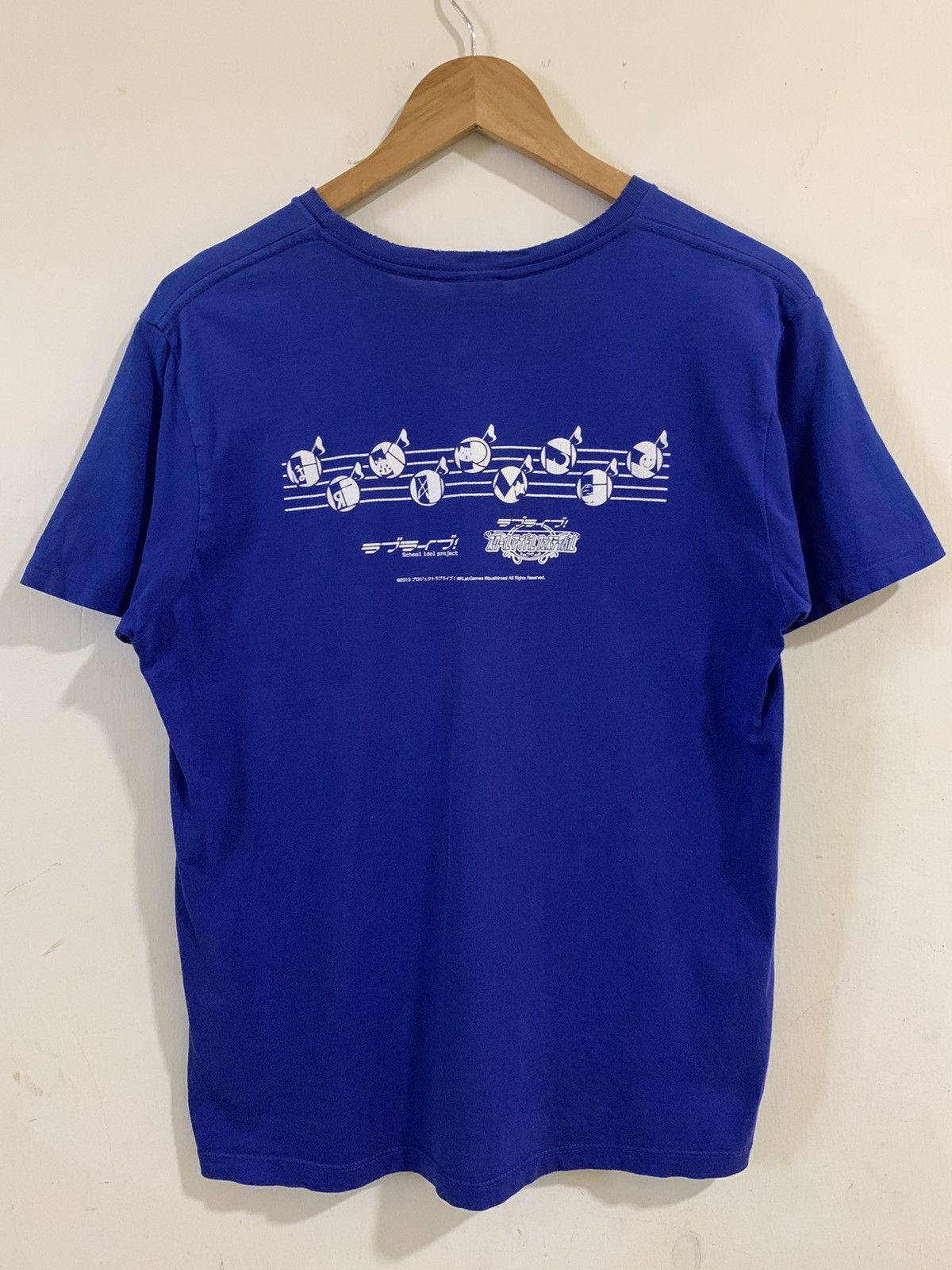 Anime Y2K School Idol Project Blue T Shirt Love Life! Size US M / EU 48-50 / 2 - 4 Thumbnail