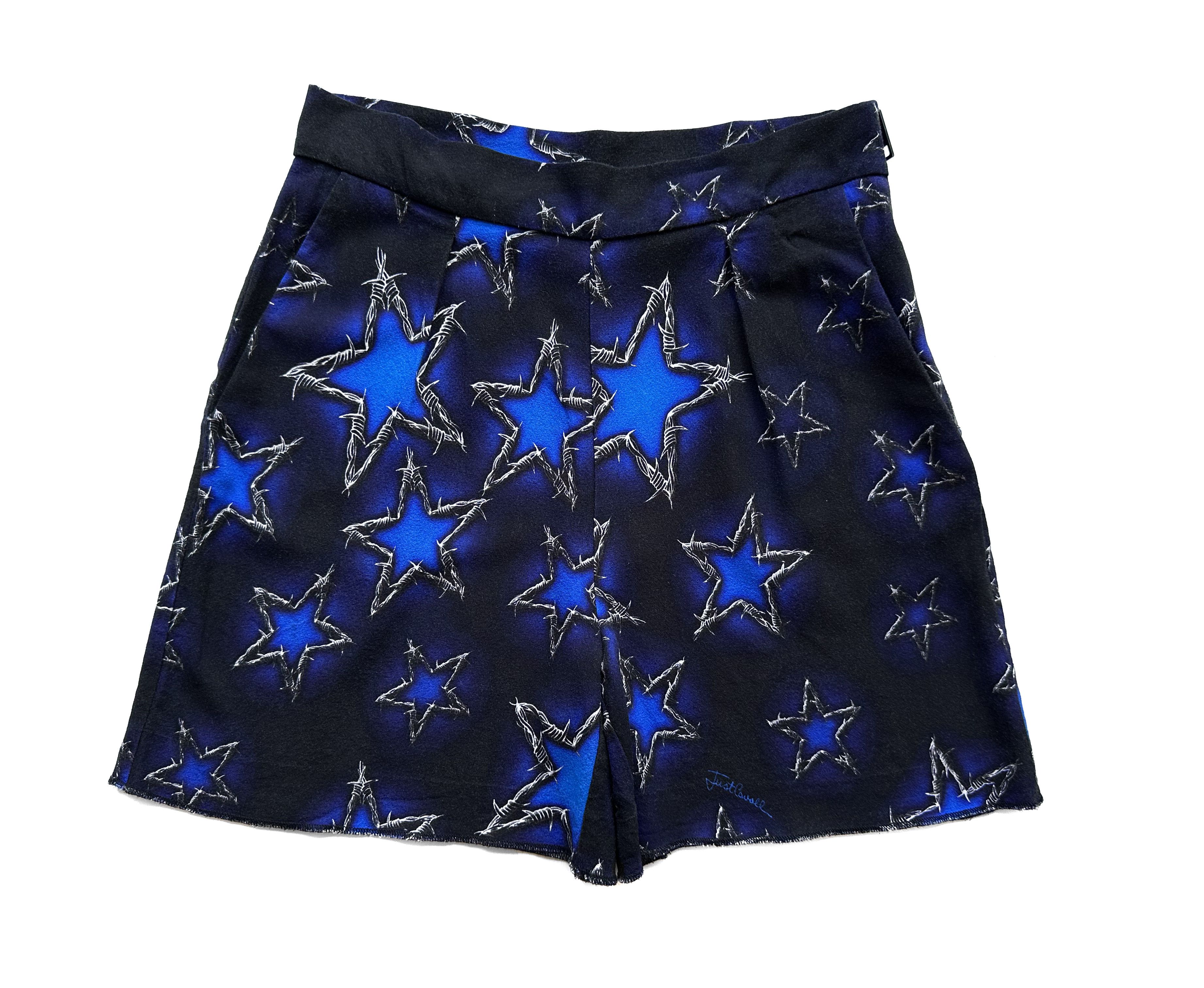 Just Cavalli × Roberto Cavalli Just Cavalli barbwire stars print shorts Size 26" / US 2 / IT 38 - 1 Thumbnail