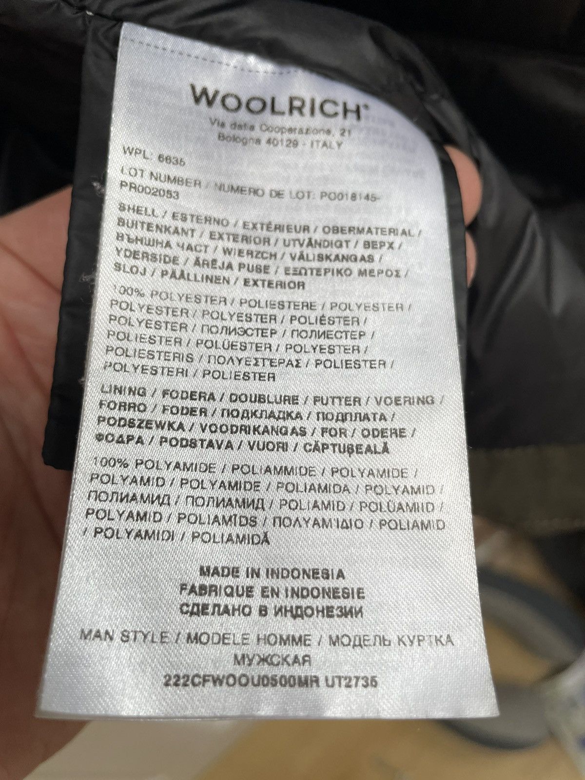 Woolrich Woolen Mills Woolrich Shell Windproof Down jacket Size US L / EU 52-54 / 3 - 6 Thumbnail