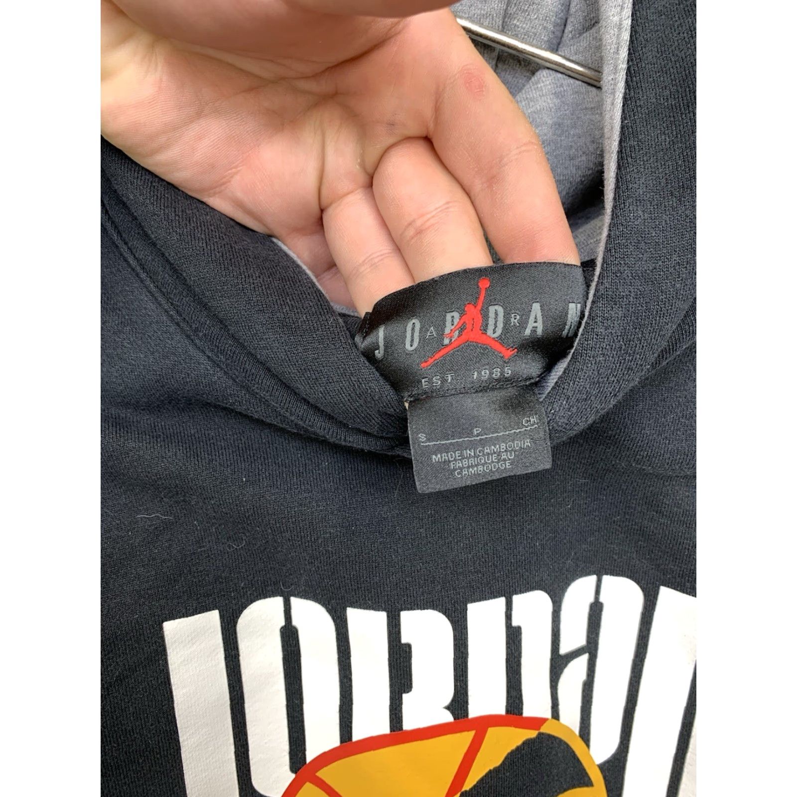 Jordan Brand Jordan Hoodie Mens Small Black Athletic Y2K Jumpman 2000s Sweatshirt Size US S / EU 44-46 / 1 - 6 Thumbnail