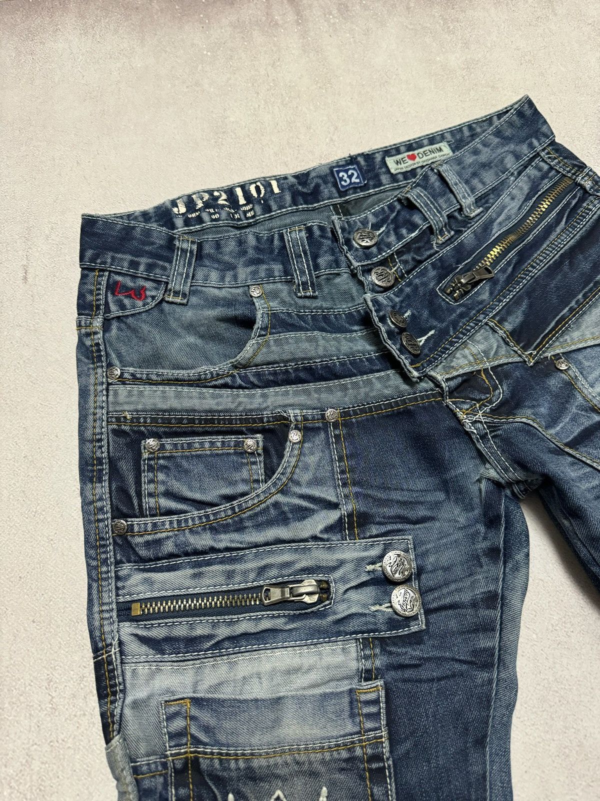 If Six Was Nine Vintage Okishama Samoki Jeans Denim Pants Japanese Dirty Y2K Size US 32 / EU 48 - 4 Thumbnail