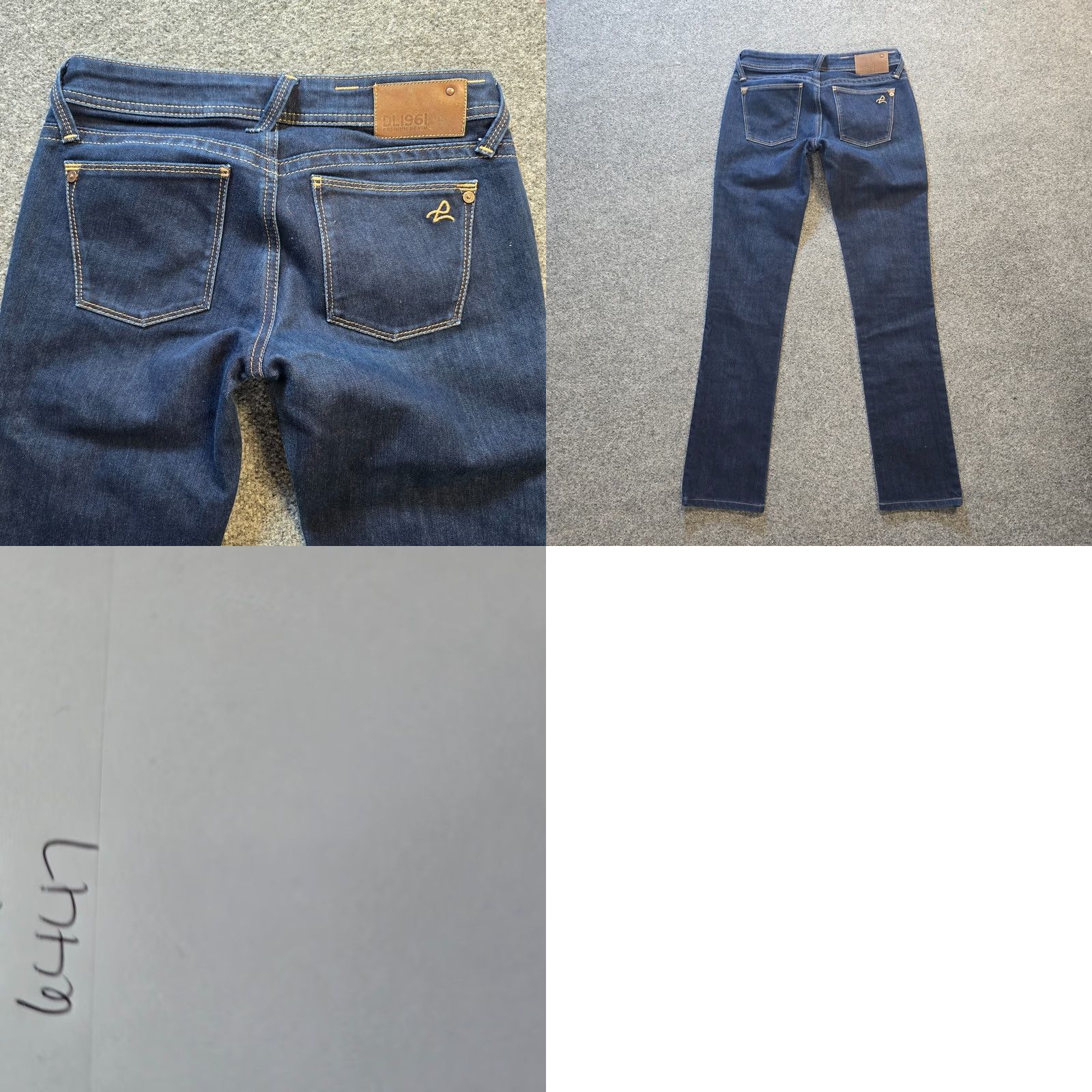 DL1961 DL1961 Jeans Womens Size 26 Blue Denim Kate Slim Straight Stretch Capsule Casual Jeans Women Slim Straight 5-Pocket Inseam 30 in Dark Wash Size 26" / US 2 / IT 38 - 9 Thumbnail