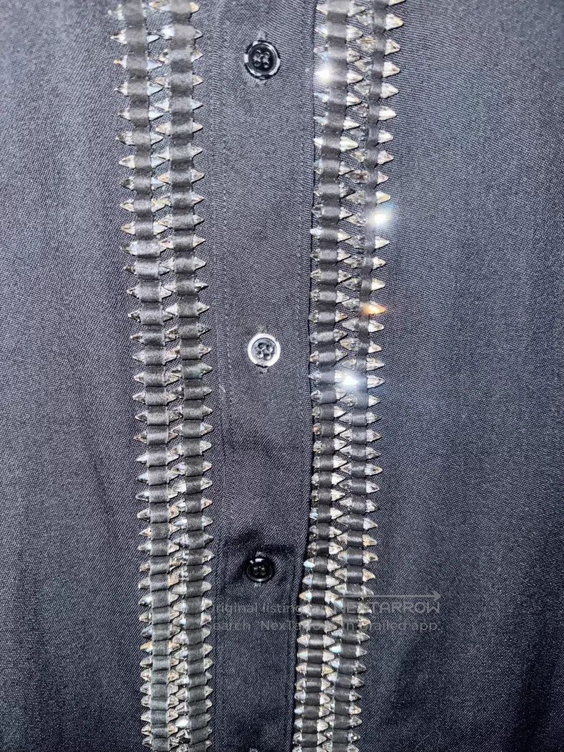 Saint Laurent Paris Saint Laurent Paris Original Crystal Bullet Shirt Size XS / US 0-2 / IT 36-38 - 3 Thumbnail