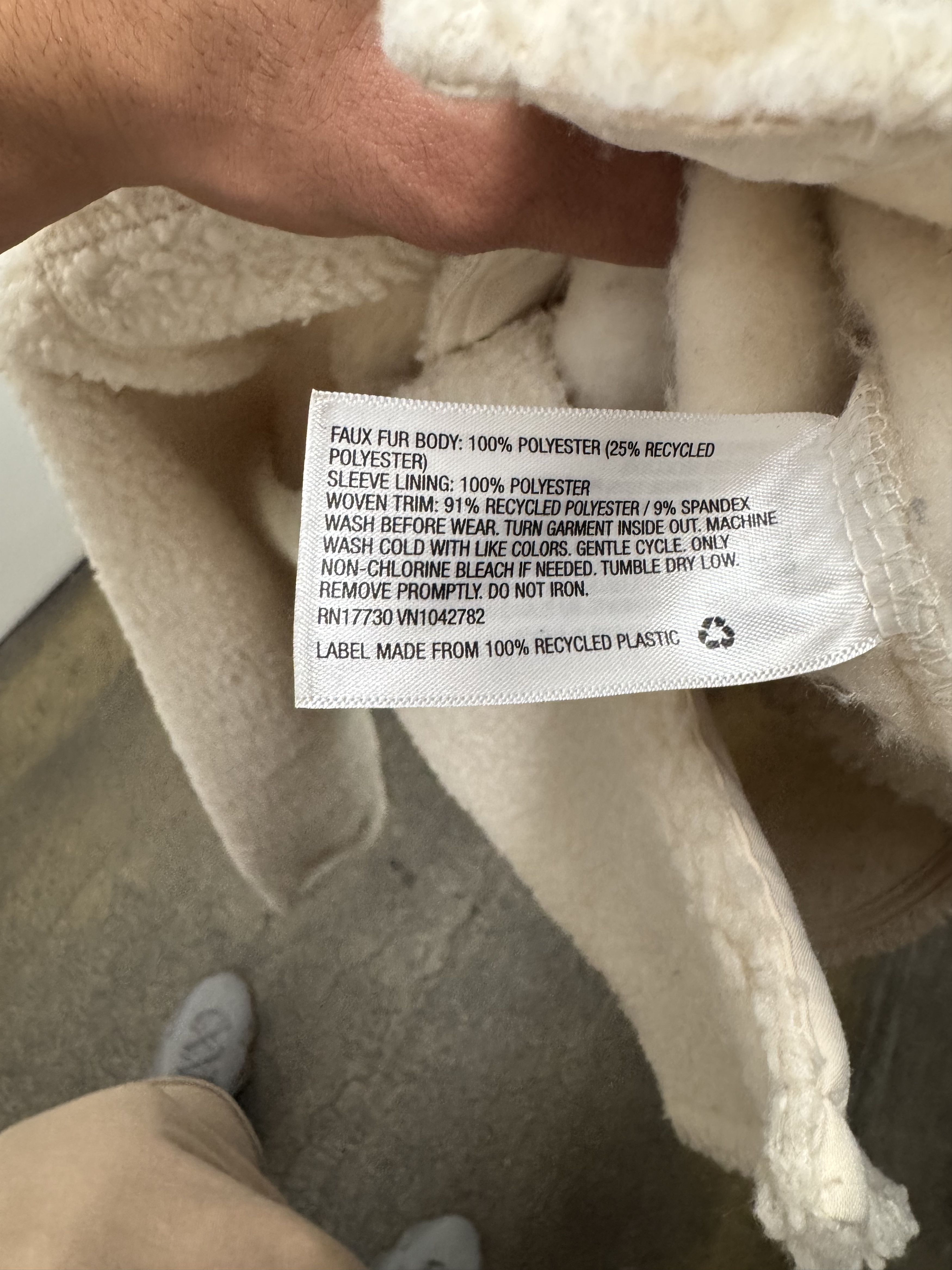 Other Goodfellow and Co Faux Shearling Fleece Cream Shirt Jacket Size US M / EU 48-50 / 2 - 7 Thumbnail