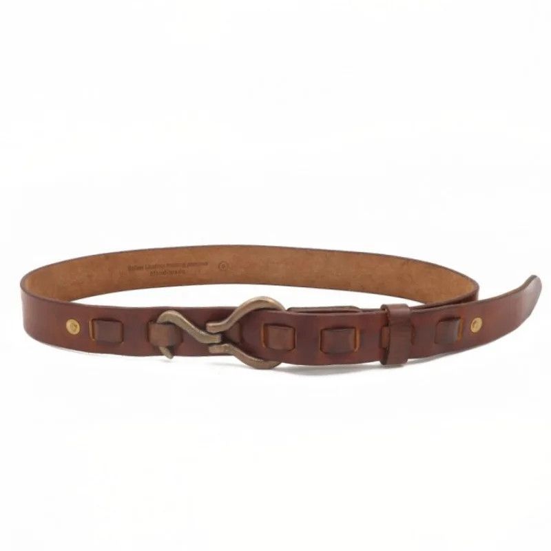 Japanese Brand × Vintage Vintage copper buckle belt Size ONE SIZE - 2 Thumbnail