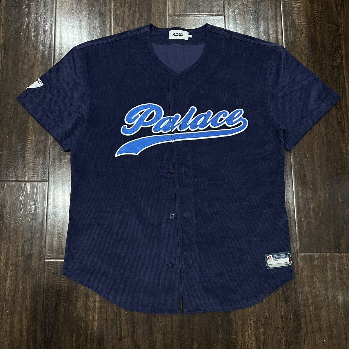 Palace Corduroy Baseball Jersey Navy/Blue