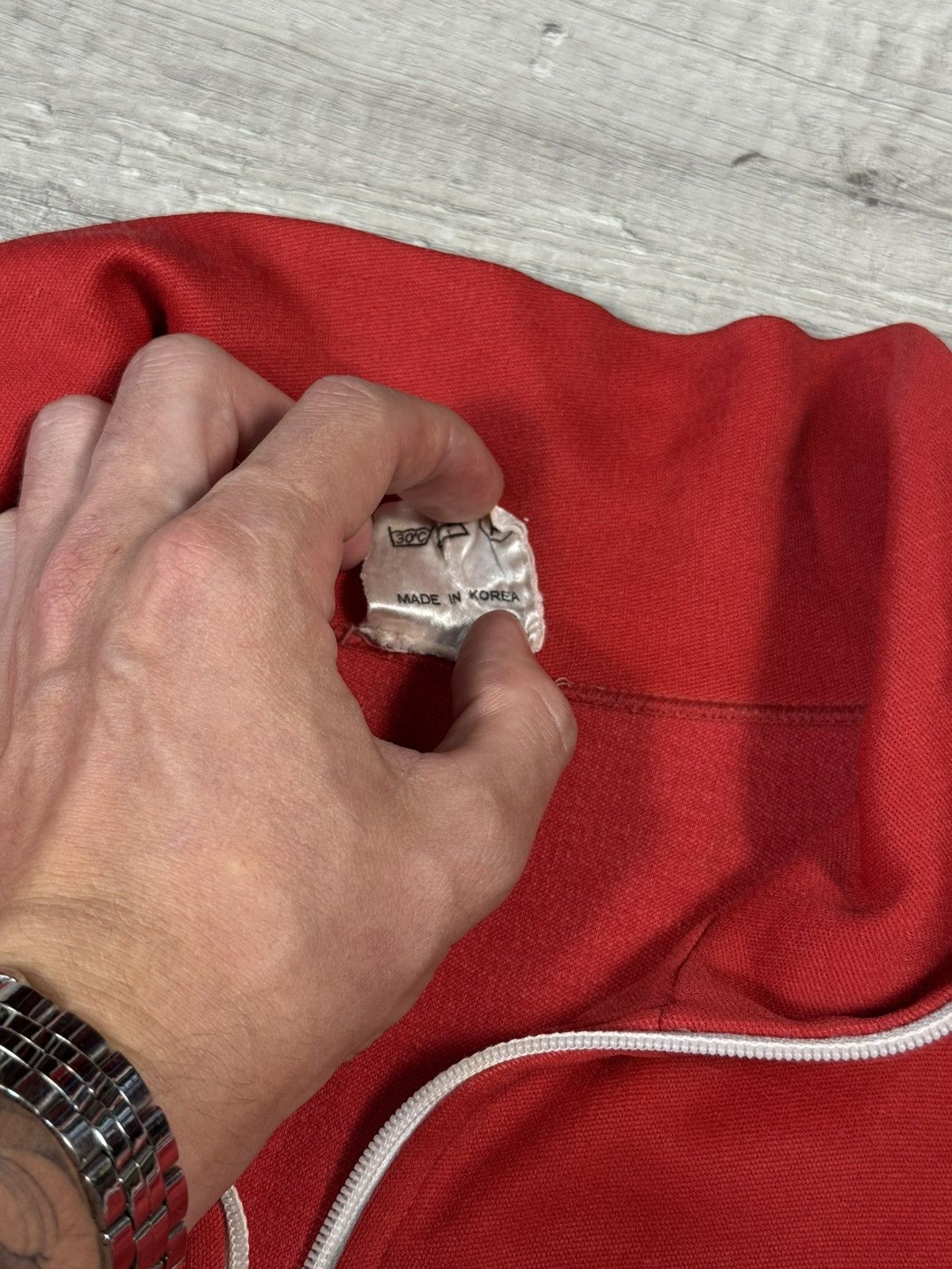 Adidas Adidas Vintage Made In Korea Track Jacket 80’s Red Size 6 Size US M / EU 48-50 / 2 - 15 Thumbnail