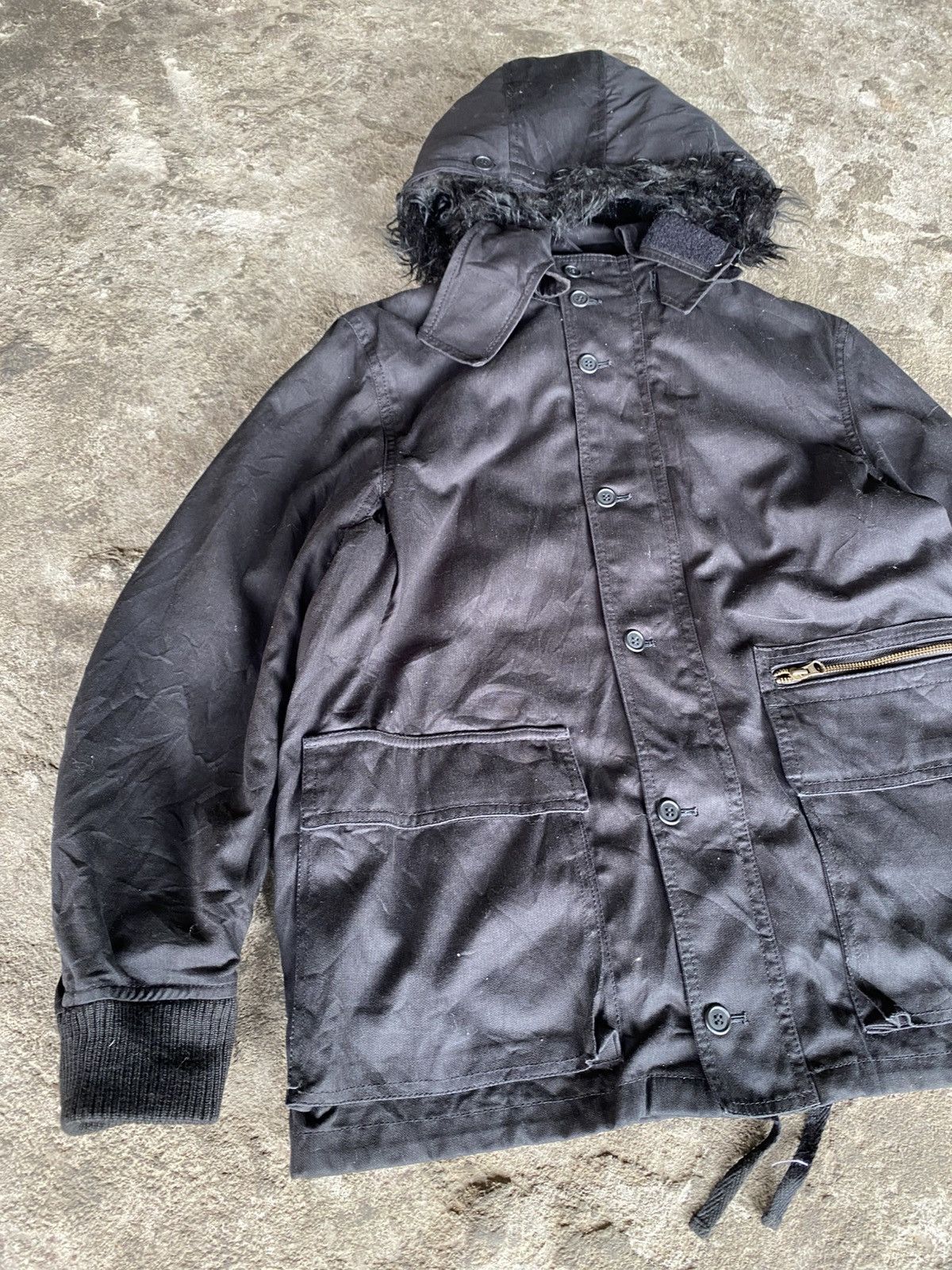 If Six Was Nine × Japanese Brand × PPFM PPFM Japanese Bindage Fur Hooded IfsixwasnineLGB Style Size US M / EU 48-50 / 2 - 9 Thumbnail