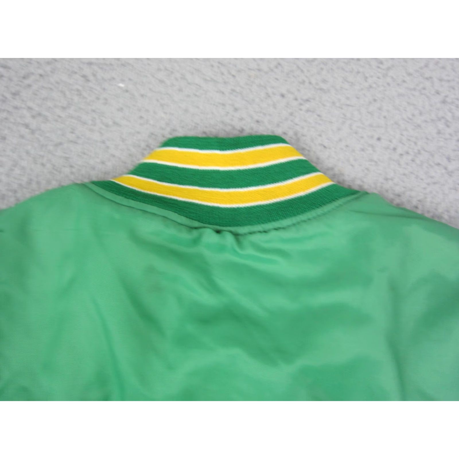 Holloway VINTAGE Holloway Kennedy Football Varsity Jacket Mens XL Green 80s Football Workwear Casual Short Jacket Coat Man Green XL Mens Size US XL / EU 56 / 4 - 6 Thumbnail