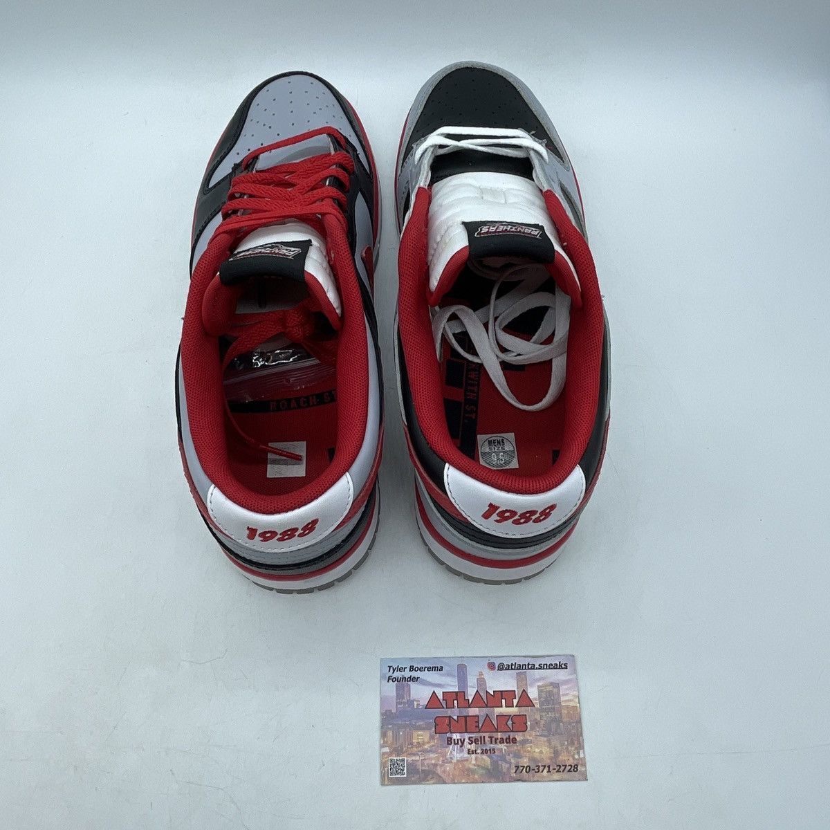 Nike Clark Atlanta university x dunk low panthers Size US 9.5 / EU 42-43 - 6 Thumbnail