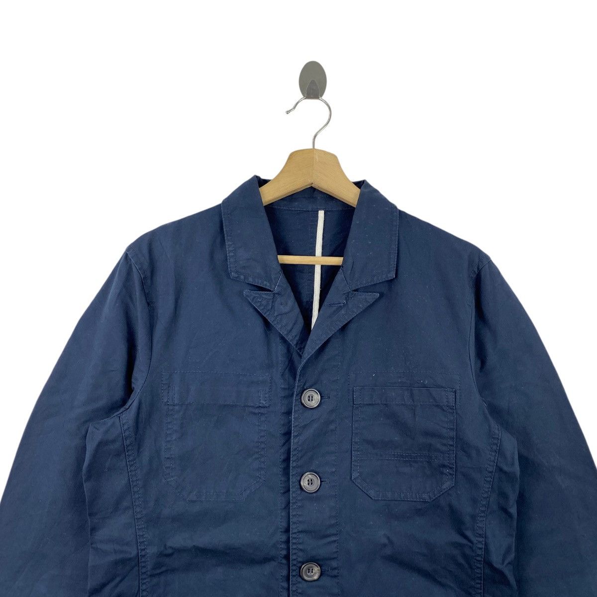 Japanese Brand TKMIXPICE Japanese Brand Button Up Blue Navy Coat Size US M / EU 48-50 / 2 - 2 Thumbnail