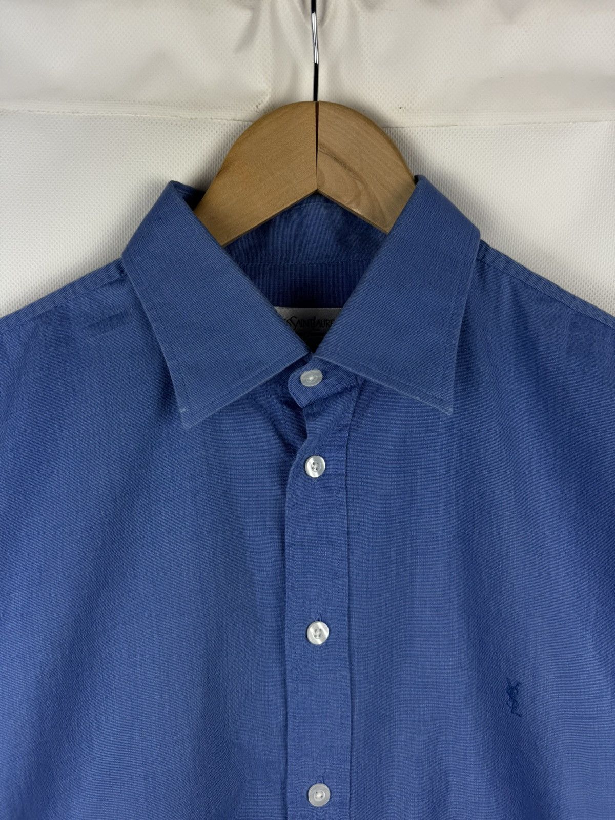 Yves Saint Laurent VTG 90s Yves Saint Laurent Men’s Long Sleeve Button Up Shirt Size US XL / EU 56 / 4 - 8 Thumbnail