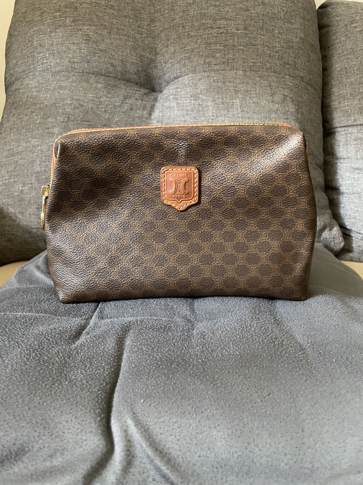 Vintage Celine Macadam Clutch Bag