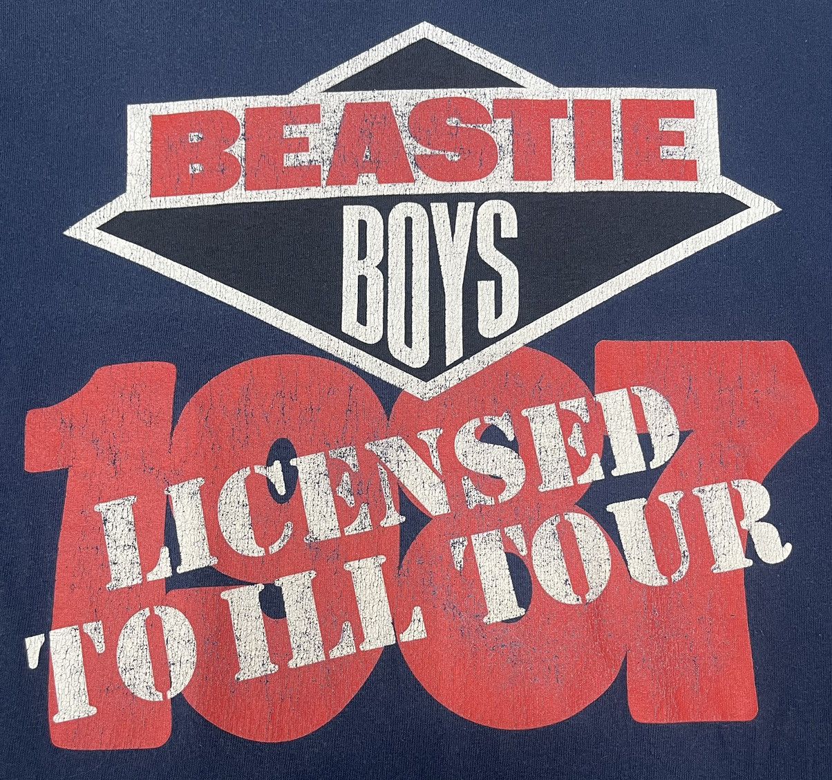 Band Tees Vintage Sunfaded Beastie Boys 1987 Tour tee Size US L / EU 52-54 / 3 - 3 Thumbnail