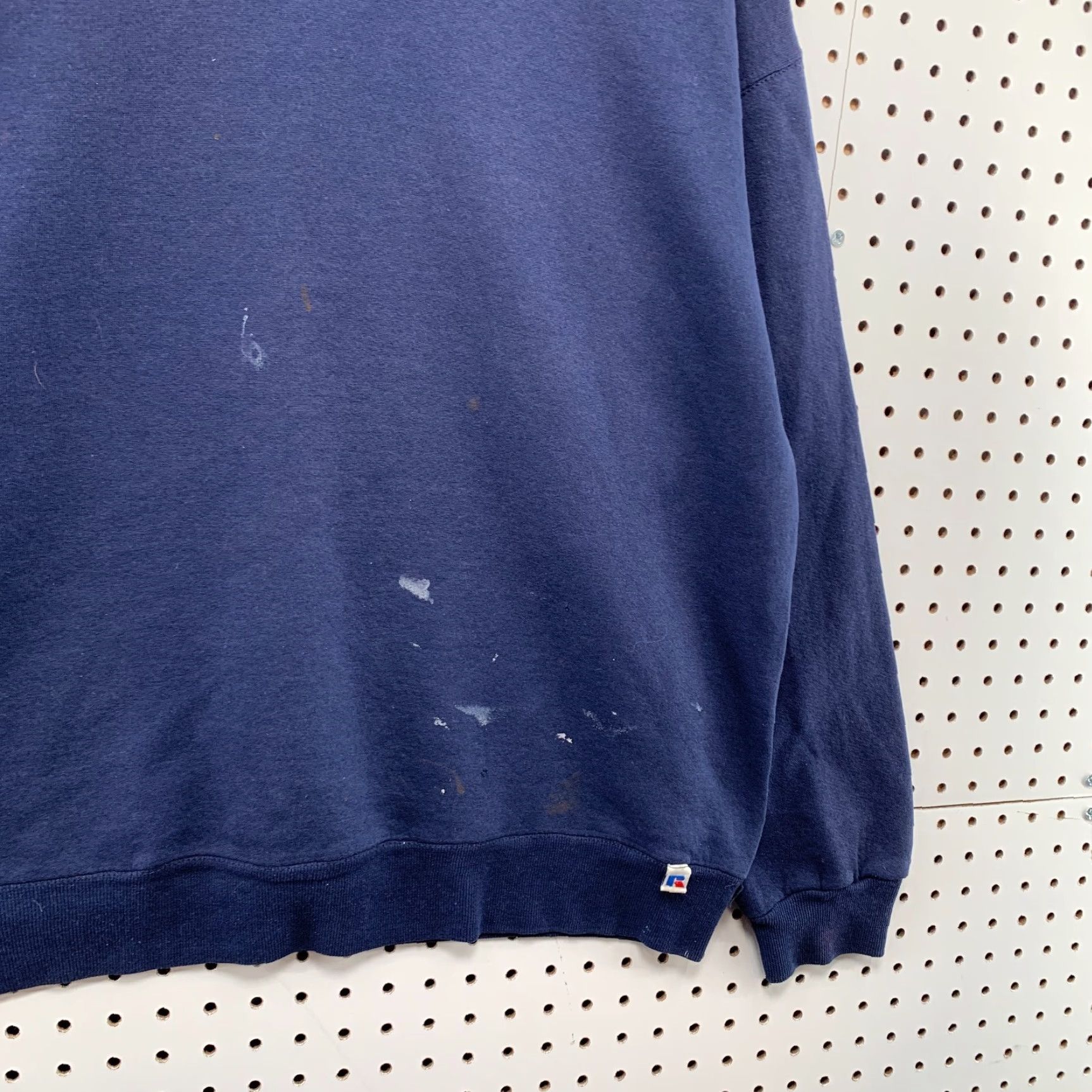 Russell Athletic VINTAGE Russell Athletic Sweatshirt Crewneck XL Men Blue 90s Distressed Paint Pullover Sweatshirt Size US XL / EU 56 / 4 - 7 Thumbnail