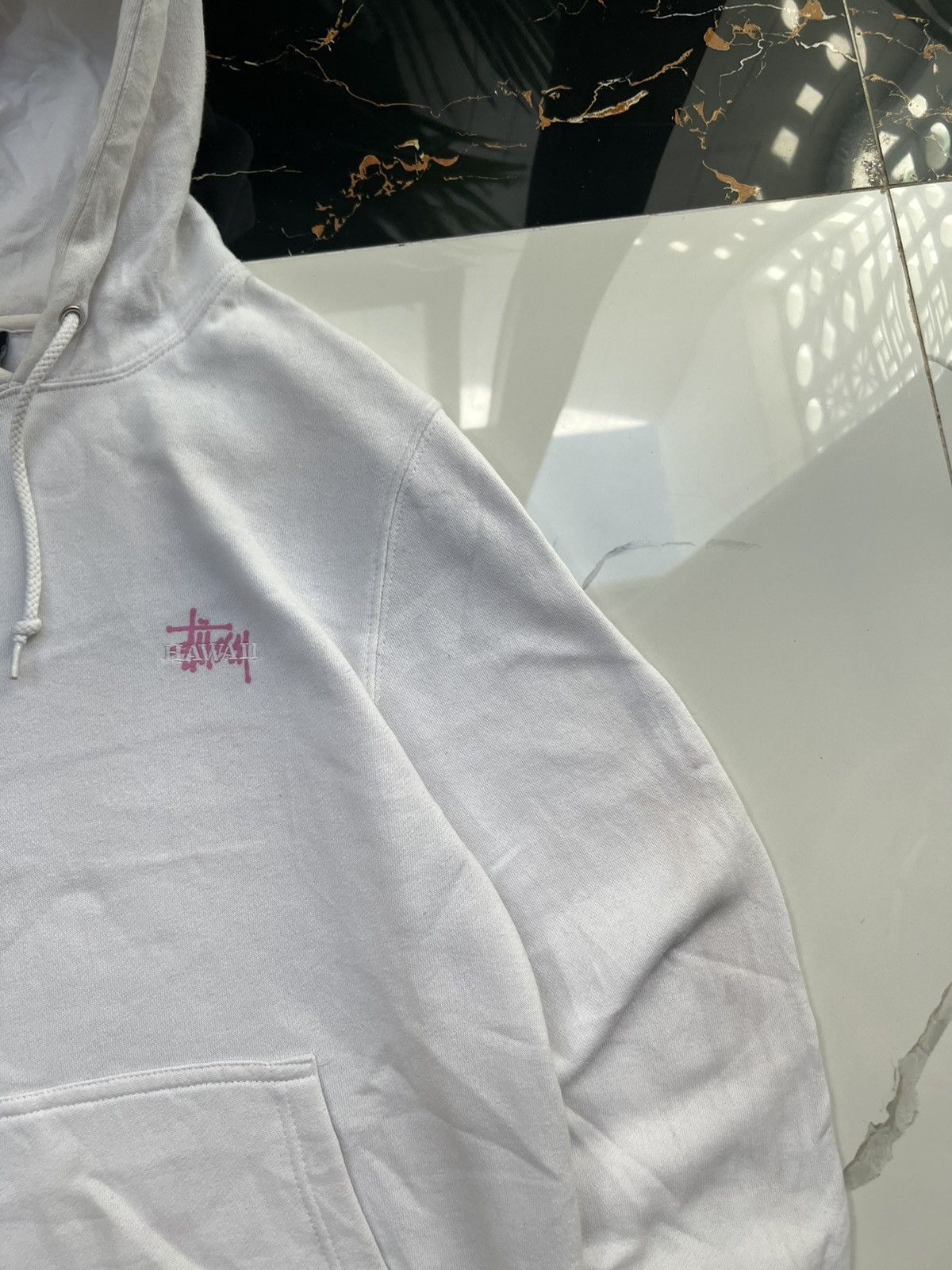 Stussy × Vintage 90's STUSSY HAWAII Y2K SMALL LOGO HOODIE RARE RETRO Size US S / EU 44-46 / 1 - 3 Thumbnail