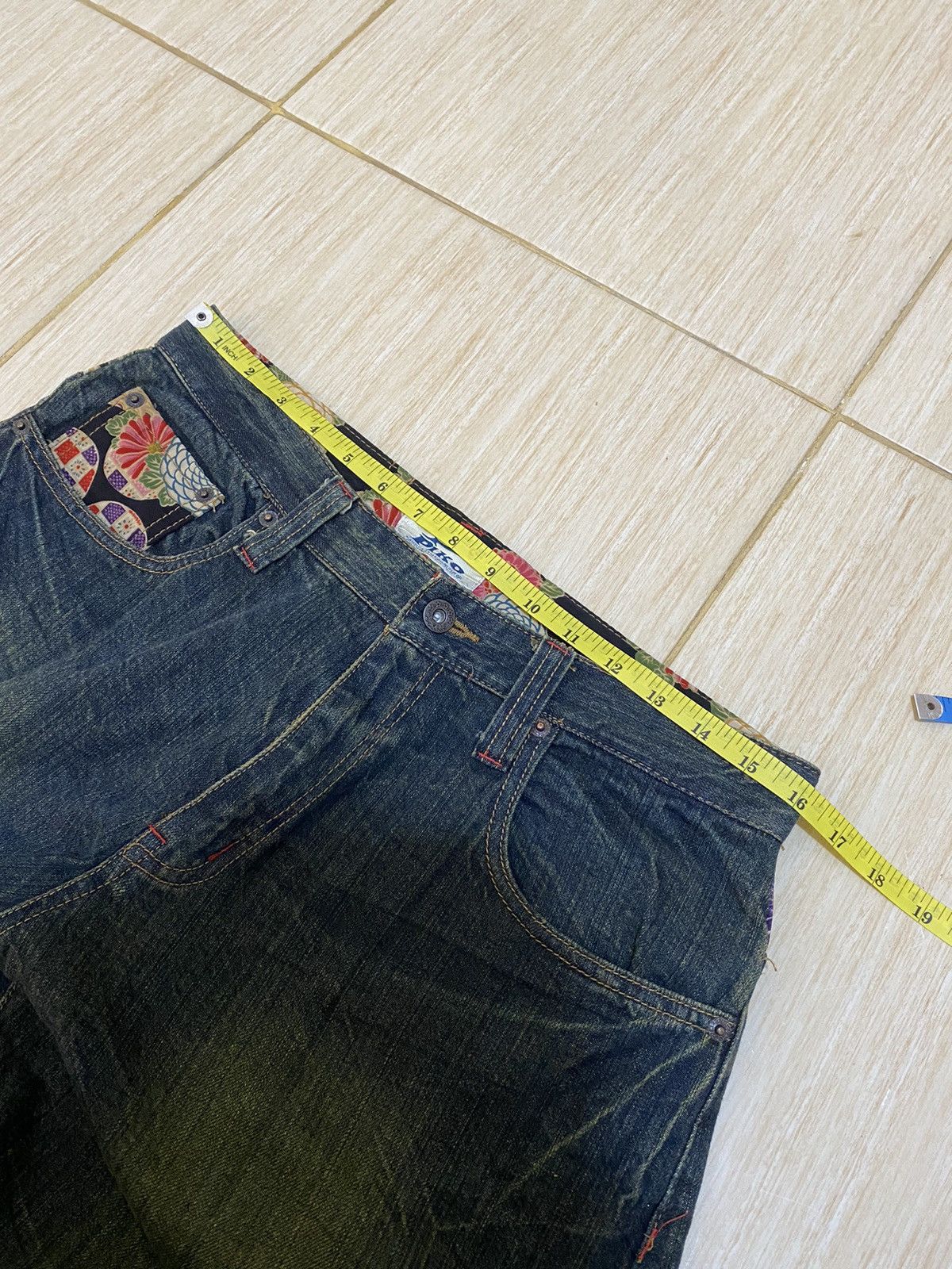 Japanese Brand Vintage Piko sashiko jeans Size US 32 / EU 48 - 10 Thumbnail