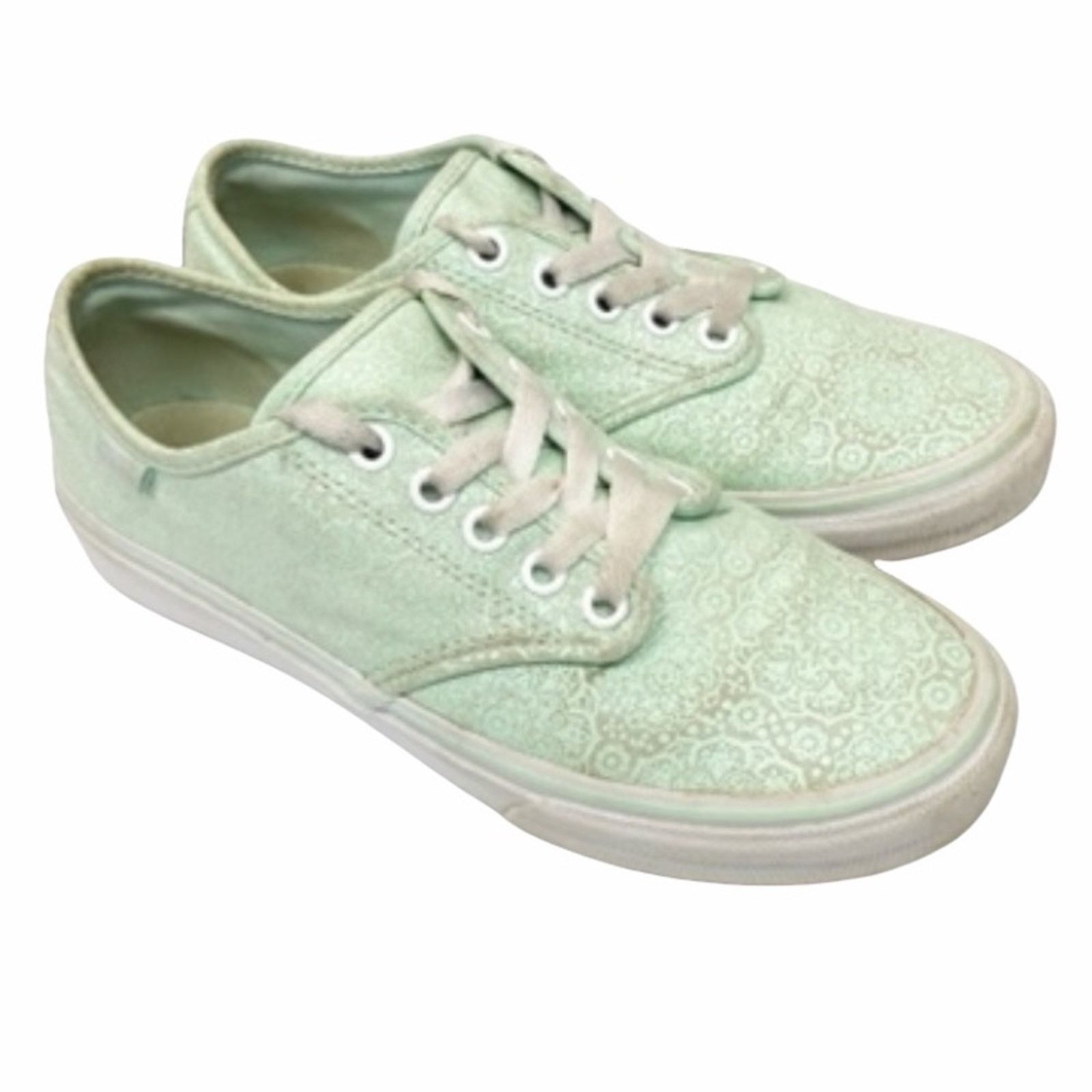 Vans Vans Mint Green Low Top Sneakers Sz 6 Size US 6 / IT 36 - 7 Thumbnail