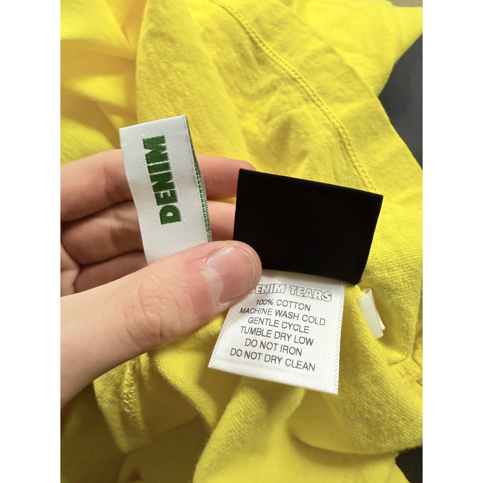 DENIM TEARS Denim Tears America Tee Yellow Used Small Size US M / EU 48-50 / 2 - 3 Thumbnail