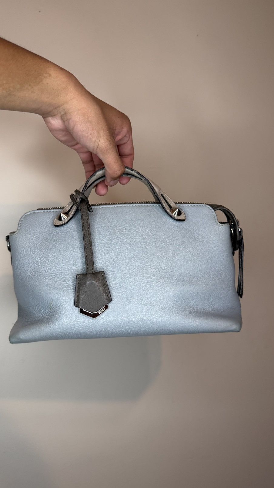 Fendi Fendi By the Way Medium Leather 2 Way Handbag Blue Size ONE SIZE - 5 Thumbnail