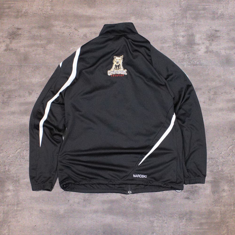 Adidas Y2K 2010 Adidas Curve Stripes Black Track Top Sweater Size US M / EU 48-50 / 2 - 2 Thumbnail