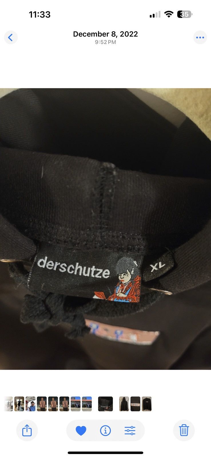 Derschutze Derschutzd Alien Hoodie Seeatshirt Size US XL / EU 56 / 4 - 3 Thumbnail