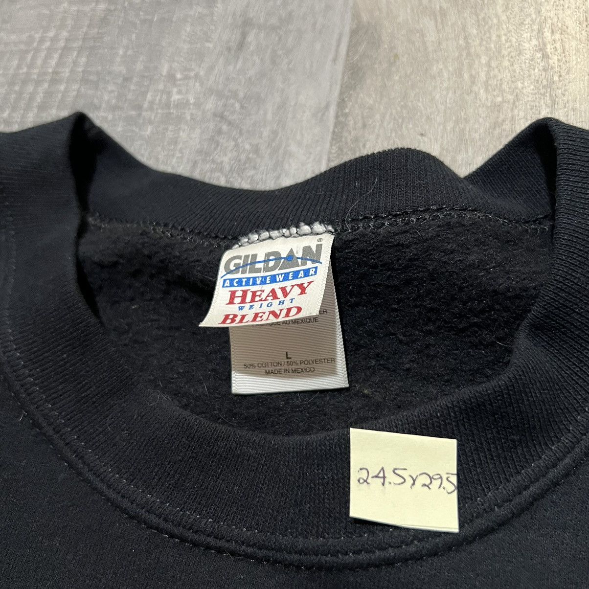 Vintage VTG University Of Iowa Hawkeyes Black College Y2K Sweatshirt Size US L / EU 52-54 / 3 - 4 Thumbnail