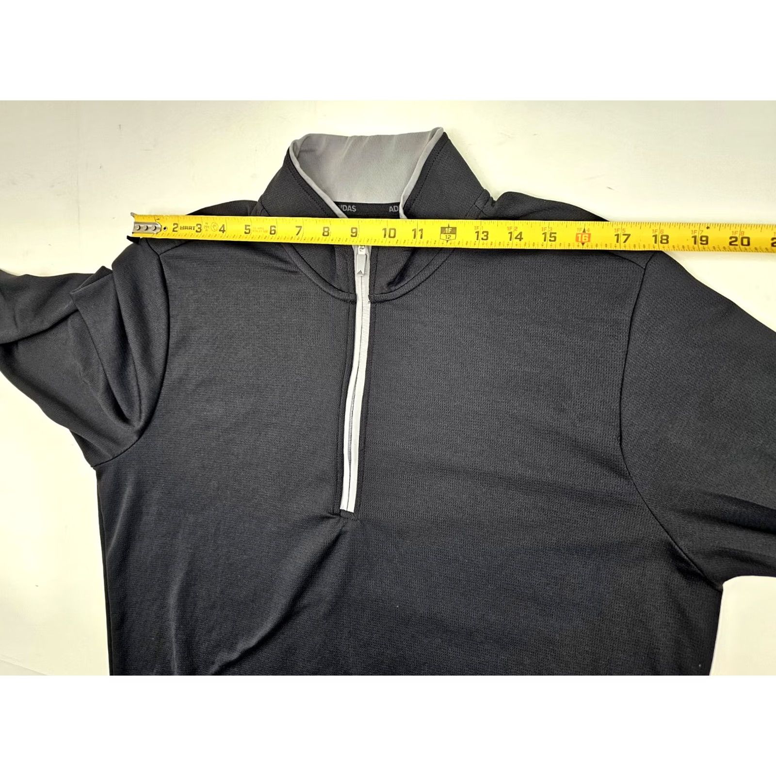 Adidas Adidas Lightweight 1/2 Zip Performance Shirt Men L Black Long Sleeve Mock Neck Size US L / EU 52-54 / 3 - 5 Thumbnail