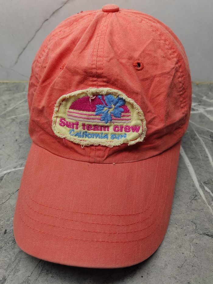 Vintage Vintage Surf California Team Crew Distressed Style Cap Hat Size ONE SIZE - 1 Thumbnail