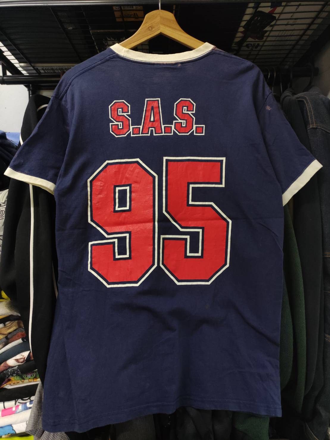 Vintage Vtg 90's "S.A.S."49Goals Blackburn Rovers Champ 1995 T-Shirt Size US L / EU 52-54 / 3 - 2 Thumbnail