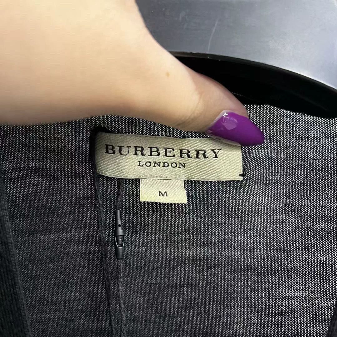 Burberry burberry black long sleeve knit cardigan Size US M / EU 48-50 / 2 - 6 Thumbnail