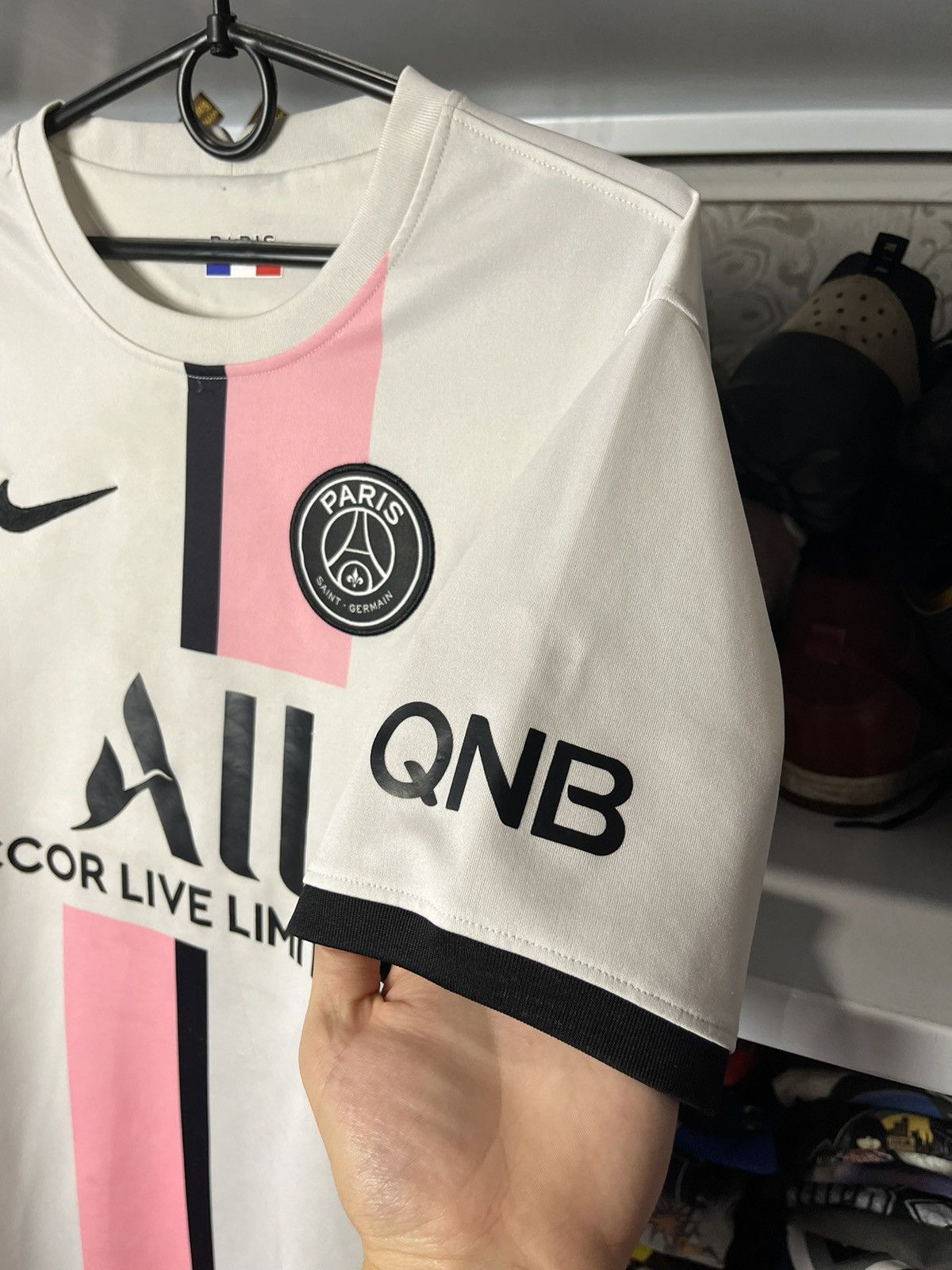 Vintage Nike PSG Paris Saint Germain Kit Jersey 2021-2022 Shirt Away Size US L / EU 52-54 / 3 - 6 Thumbnail