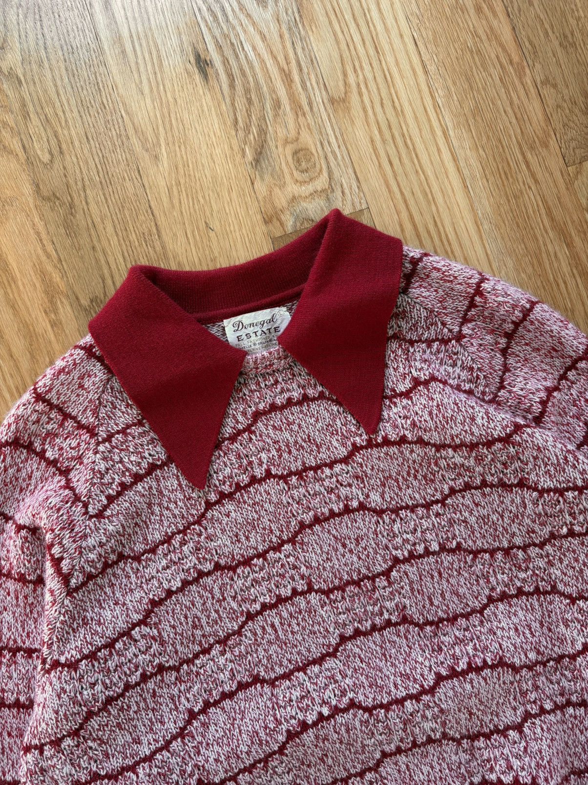 Other Donegal Estate Vintage 60s Orlon Acrylic Knit Polo Sweater L Size US L / EU 52-54 / 3 - 2 Thumbnail
