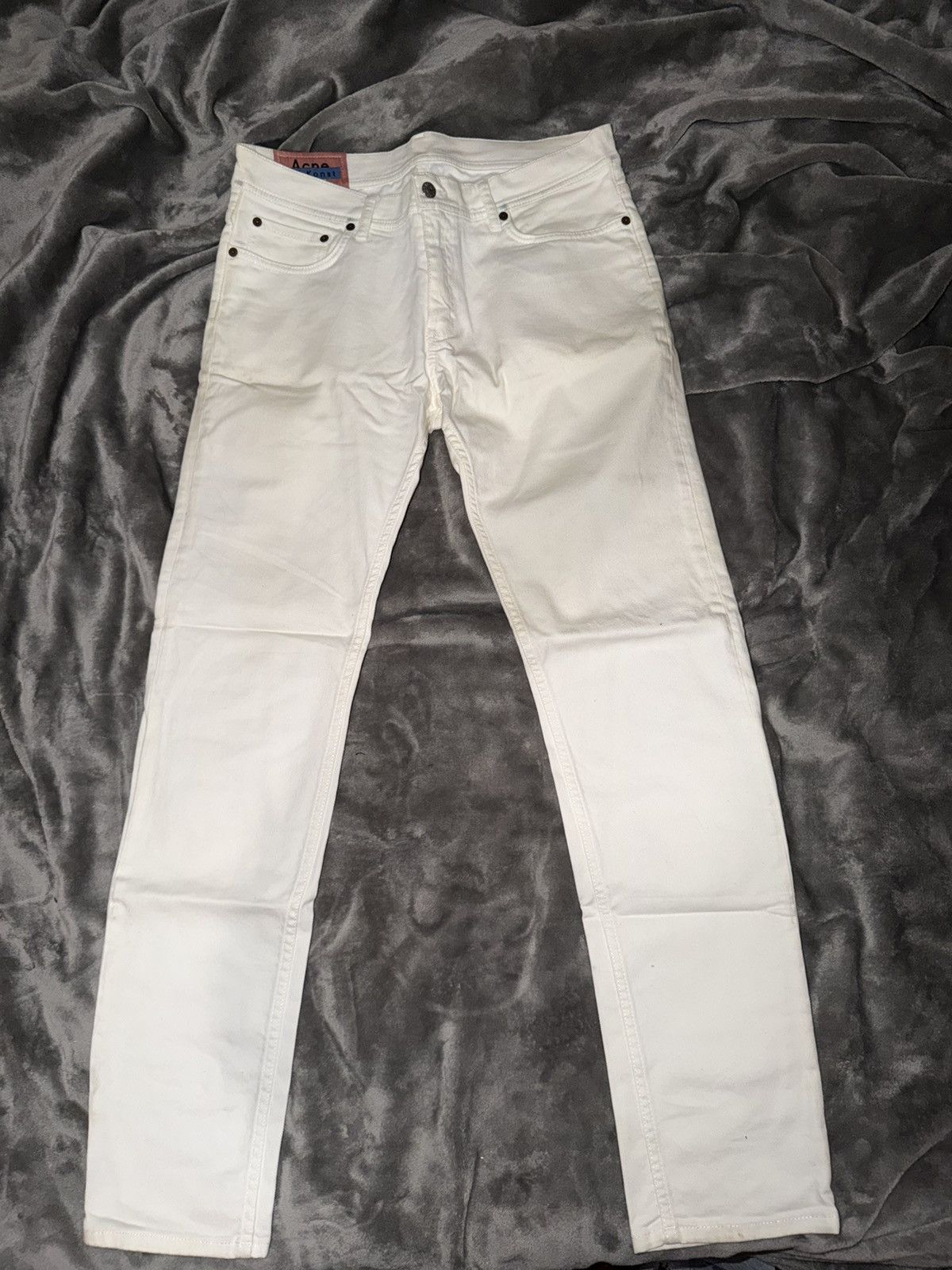 Acne Studios Acne Studios Blå Konst North White Denim 32x33 Size US 32 / EU 48 - 1 Thumbnail