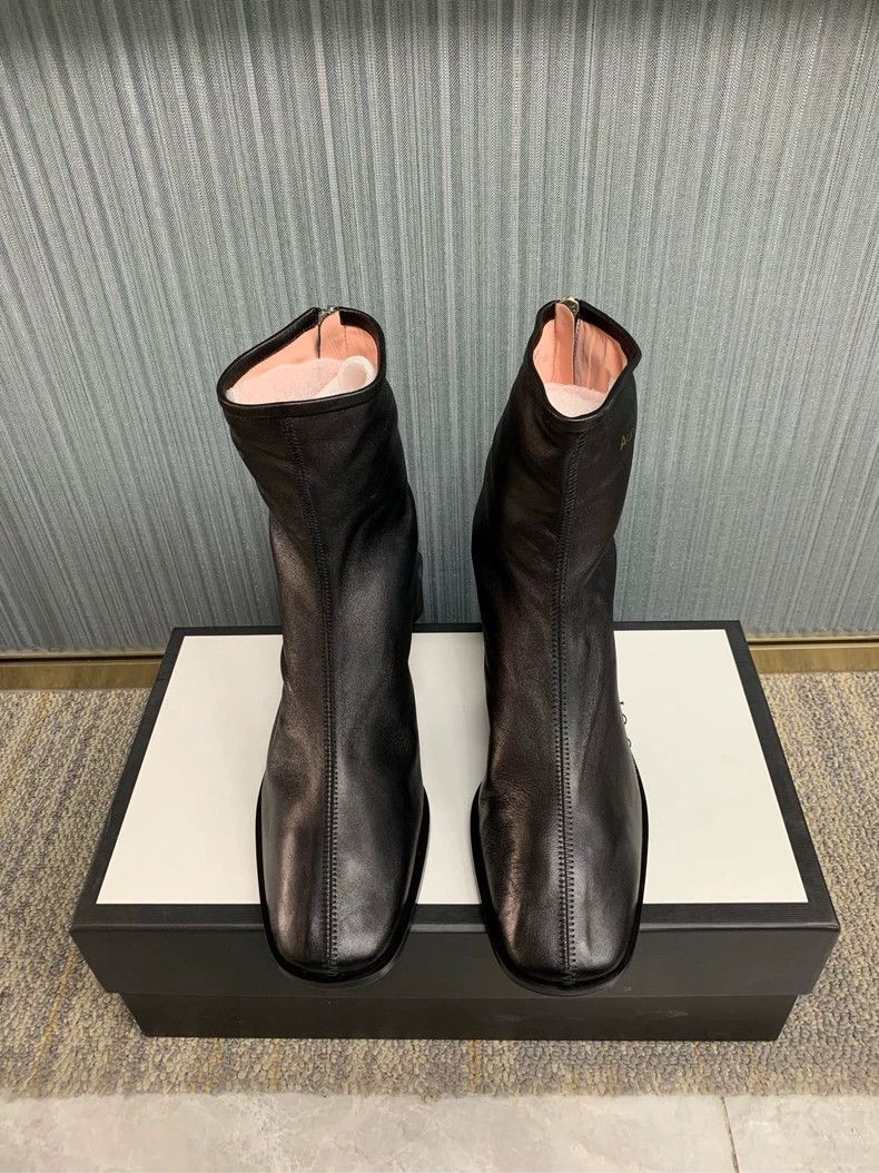 Acne Studios Acne Studios black leather shoes Size US 7.5 / IT 37.5 - 6 Thumbnail