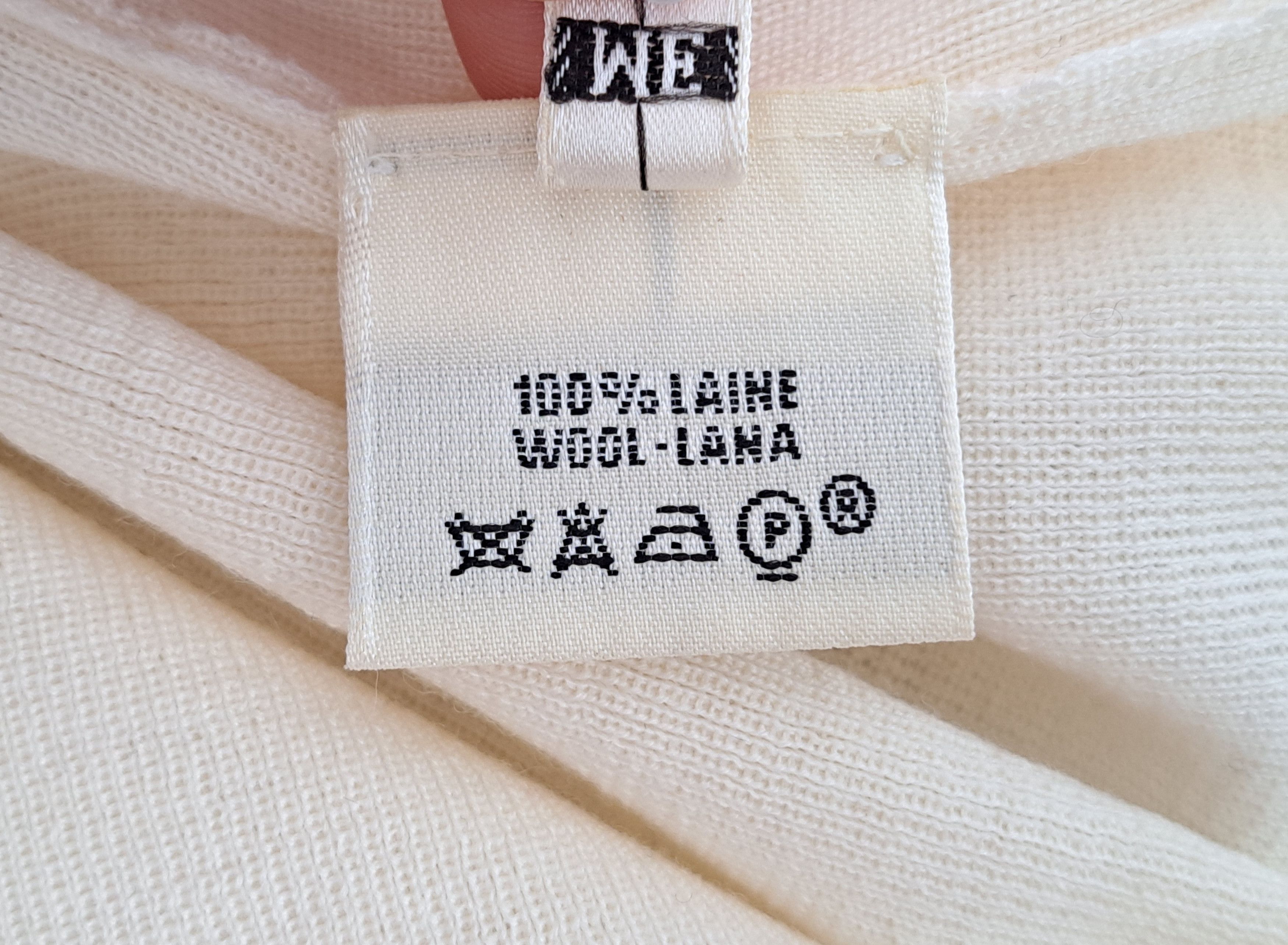 Hermes Hermes Paris wool long sleeve pullover in ecru. Size S / US 4 / IT 40 - 9 Thumbnail