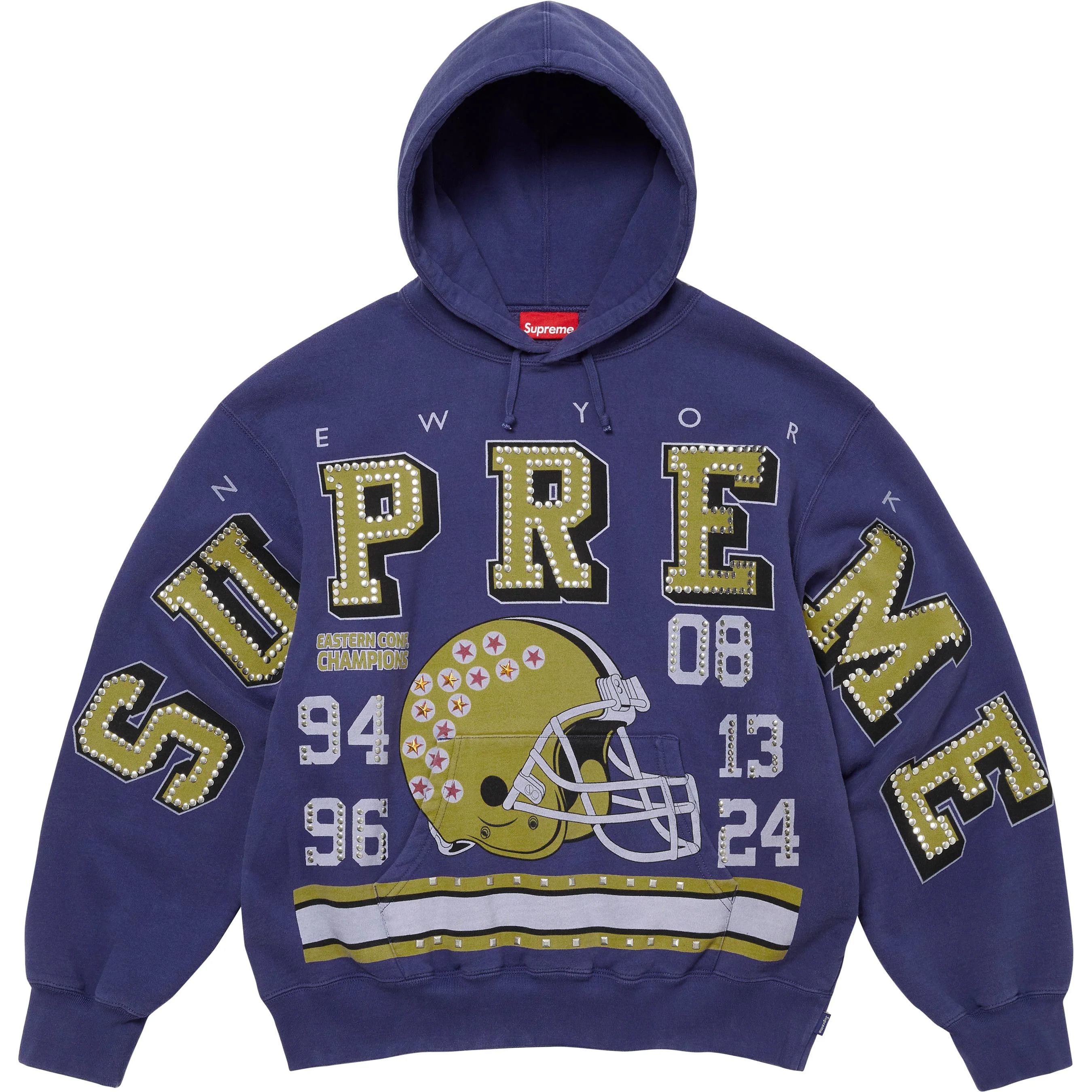 Supreme Supreme Champions Studded Hooded Sweatshirt Size US XL / EU 56 / 4 - 1 Thumbnail
