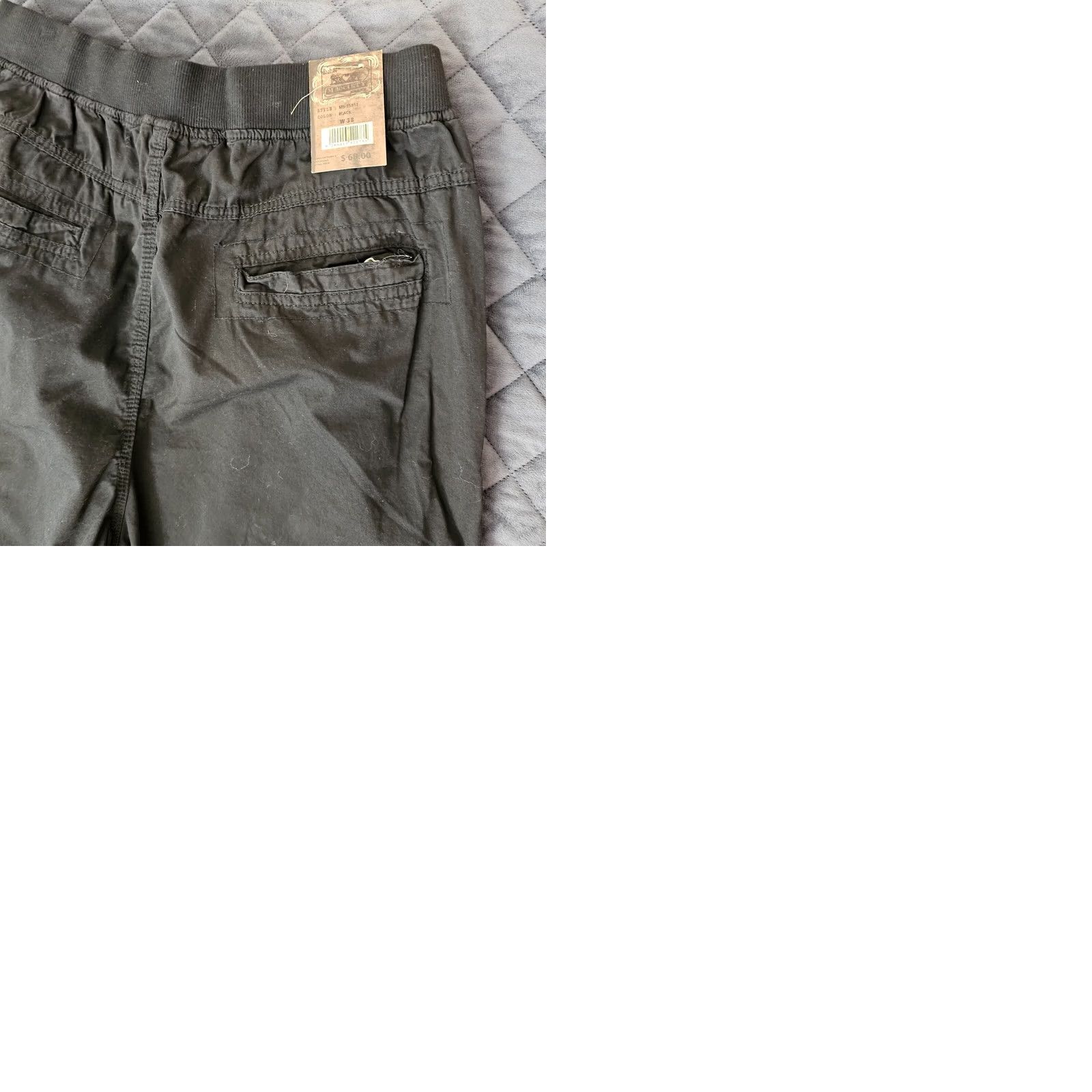 Vintage VINTAGE M. Society Jogger Pants Black Size 38 Elastic Drawstring Waist Pockets Casual Mens Size US 38 / EU 54 - 9 Thumbnail