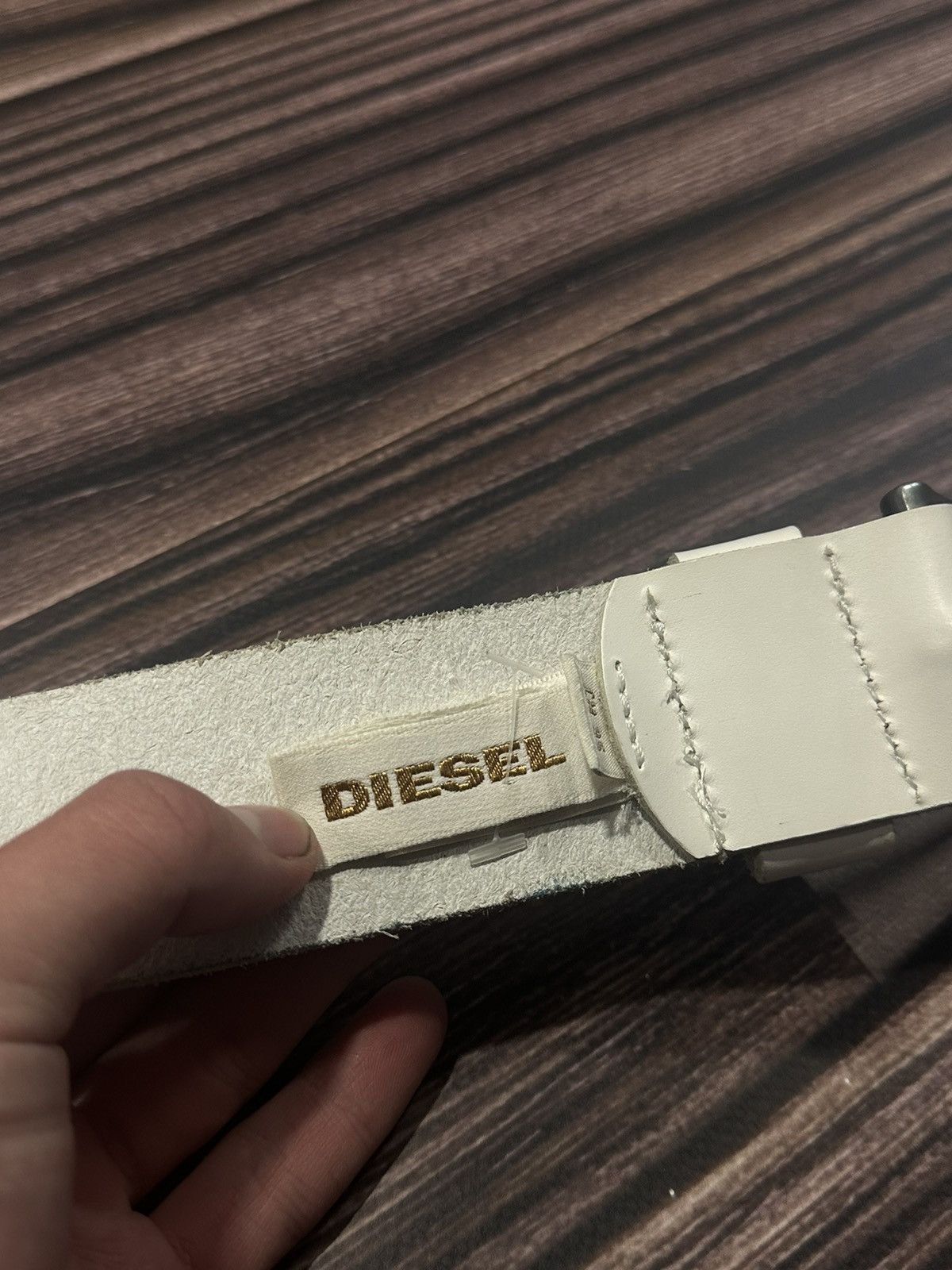 Diesel × Vintage Vintage Leather Belt Diesel Streetwear MADE IN ITALY 🇮🇹 Size ONE SIZE - 5 Thumbnail