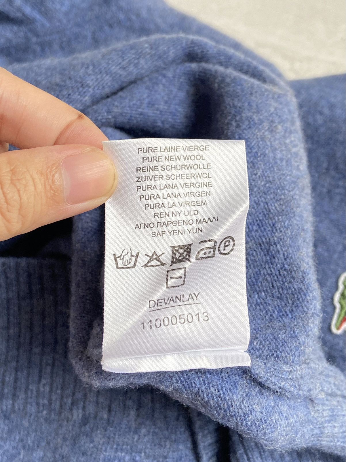 Lacoste LACOSTE Blue Knit Sweaters Size US XS / EU 42 / 0 - 13 Thumbnail