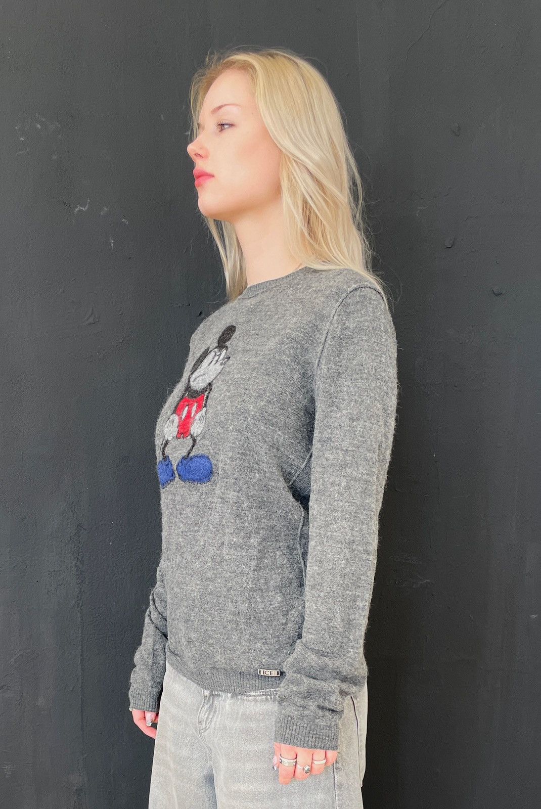 Iceberg Iceberg Mickey Mouse Alpaca Wool Knit Sweater Size S / US 4 / IT 40 - 8 Thumbnail