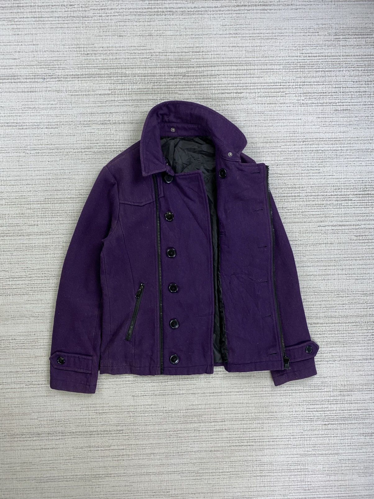 semanticdesign Vintage Semantic Design Double Collar Wool Jacket Size US S / EU 44-46 / 1 - 6 Thumbnail
