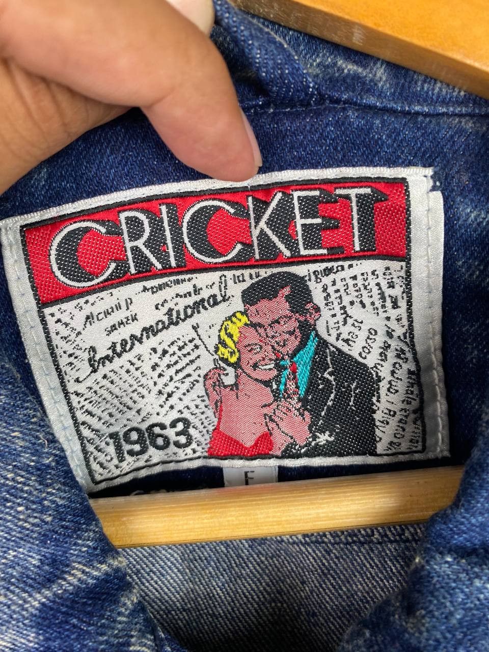 Japanese Brand vintage japanese brand acid wash denim jacket nice design Size US L / EU 52-54 / 3 - 5 Thumbnail